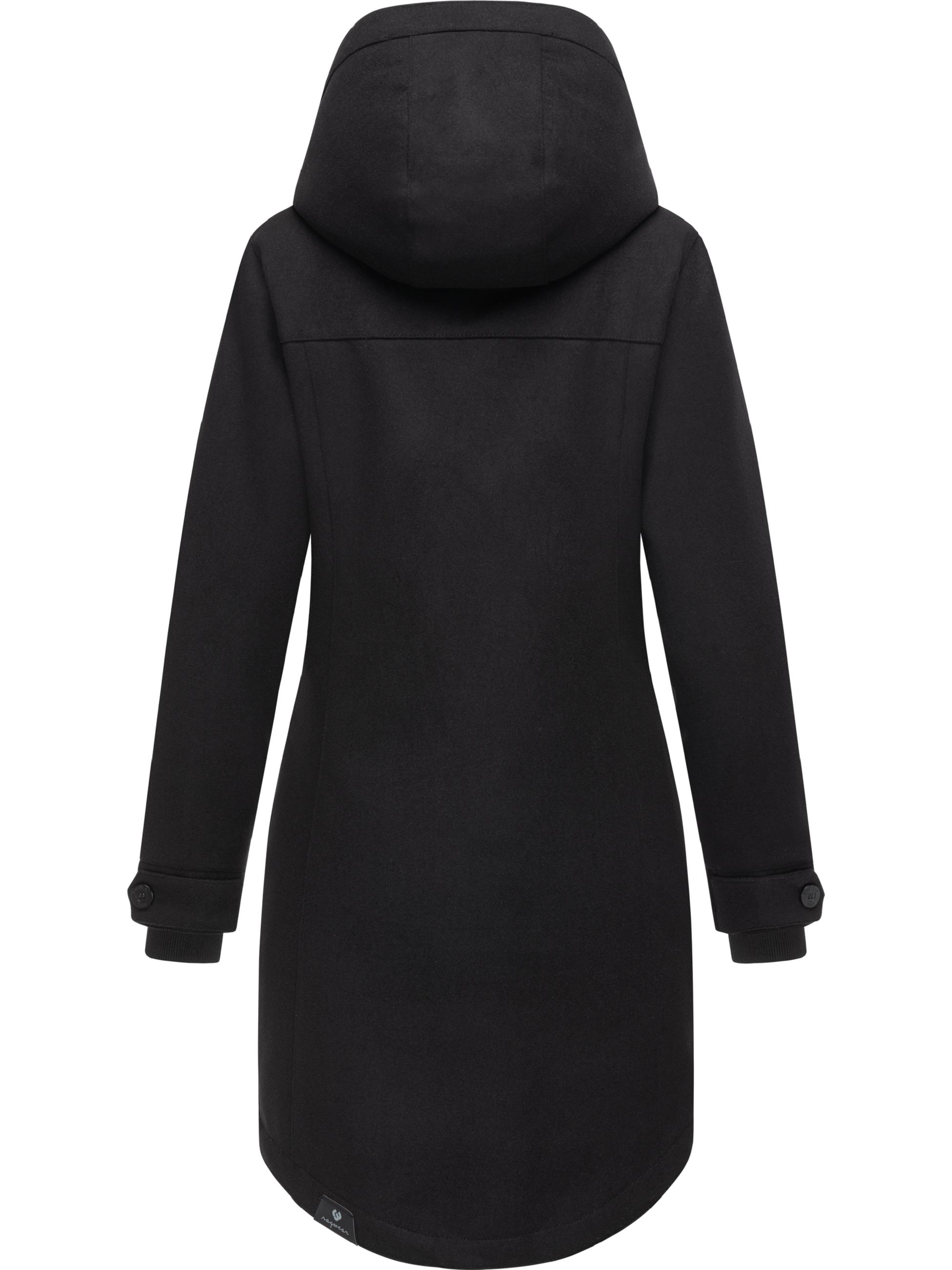 Wintermantel in Woll-Optik "Jannisa Coat" Black