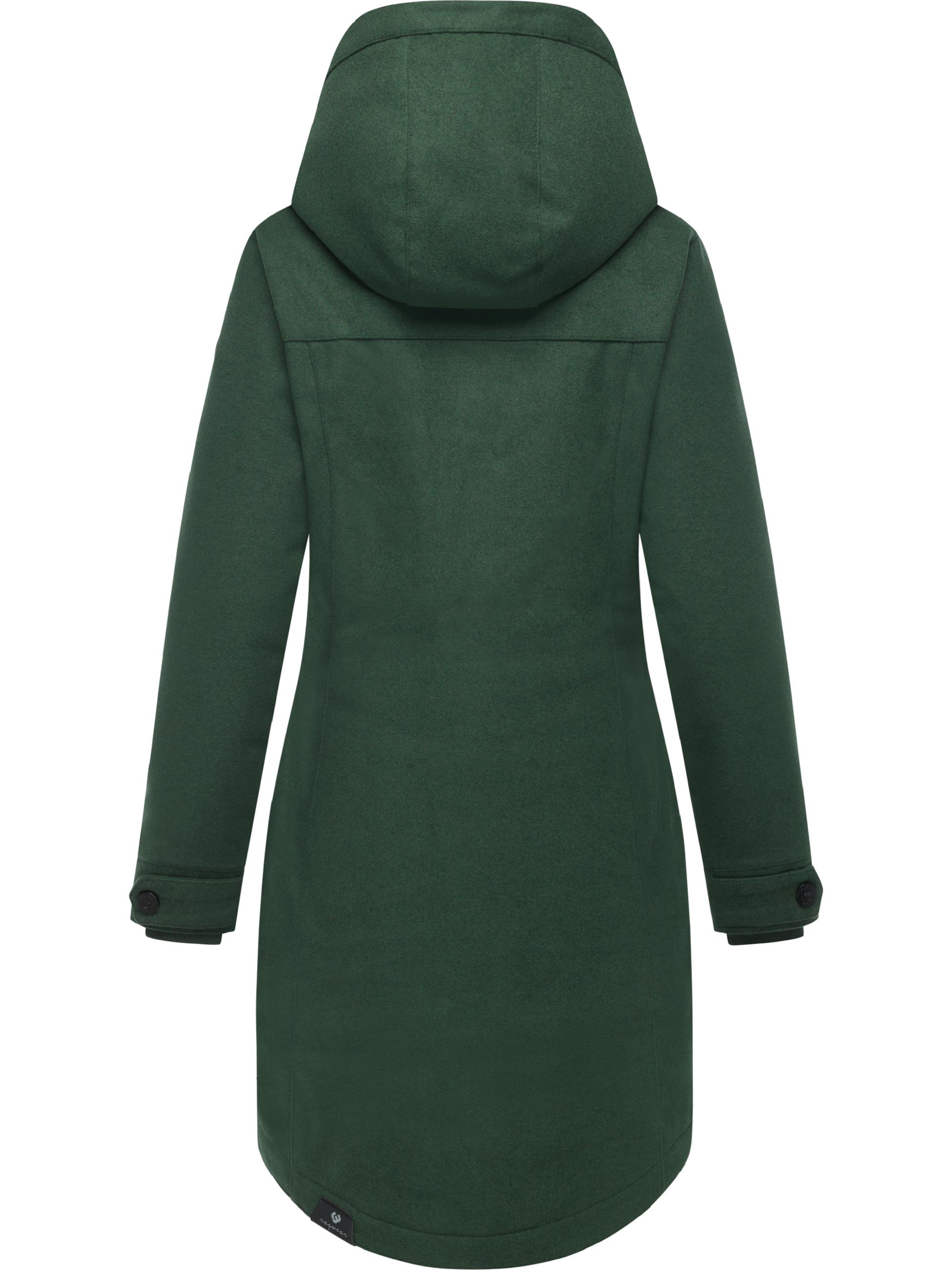 Klassischer Wintermantel in Woll-Optik "Jannisa Coat" Dark Green25