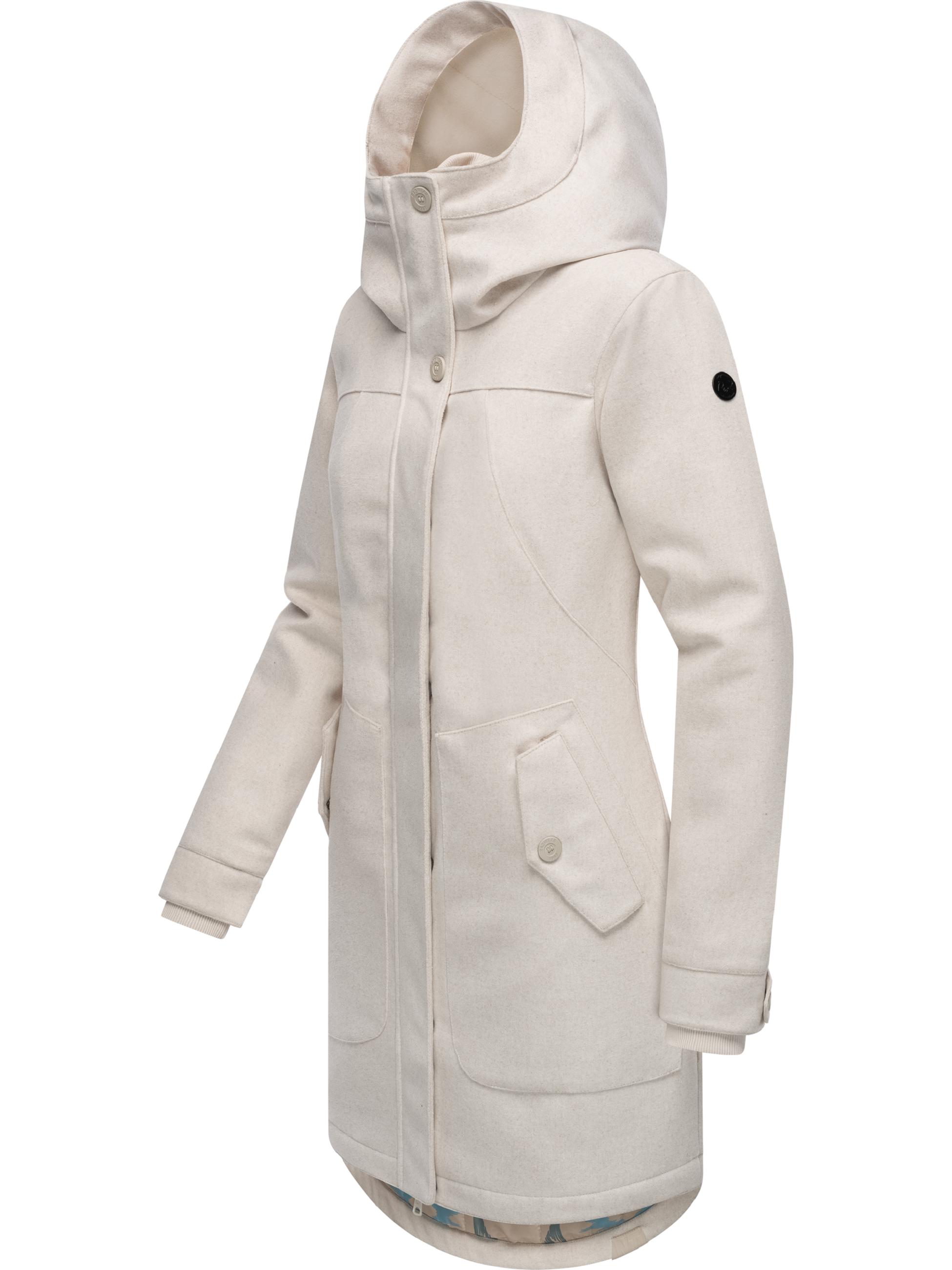 Wintermantel in Woll-Optik "Jannisa Coat" Ecru