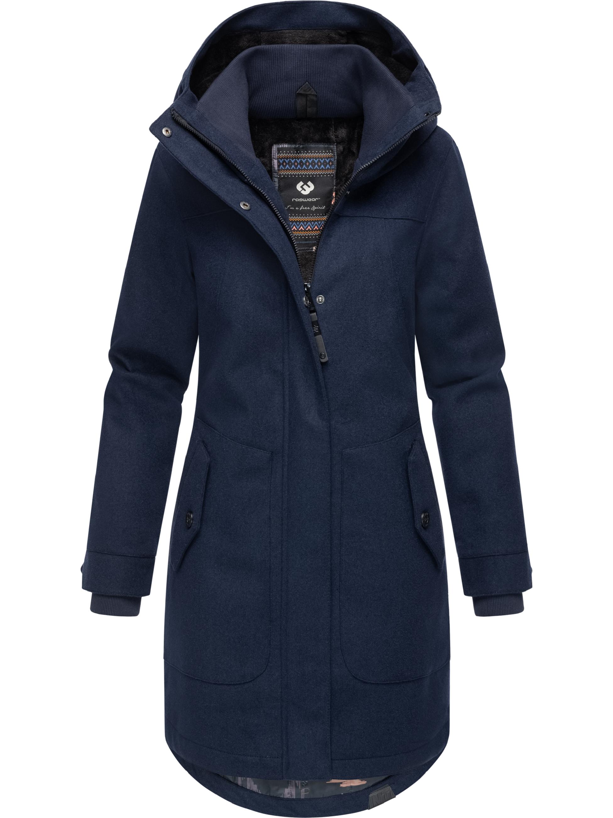 Wintermantel in Woll-Optik "Jannisa Coat" Navy