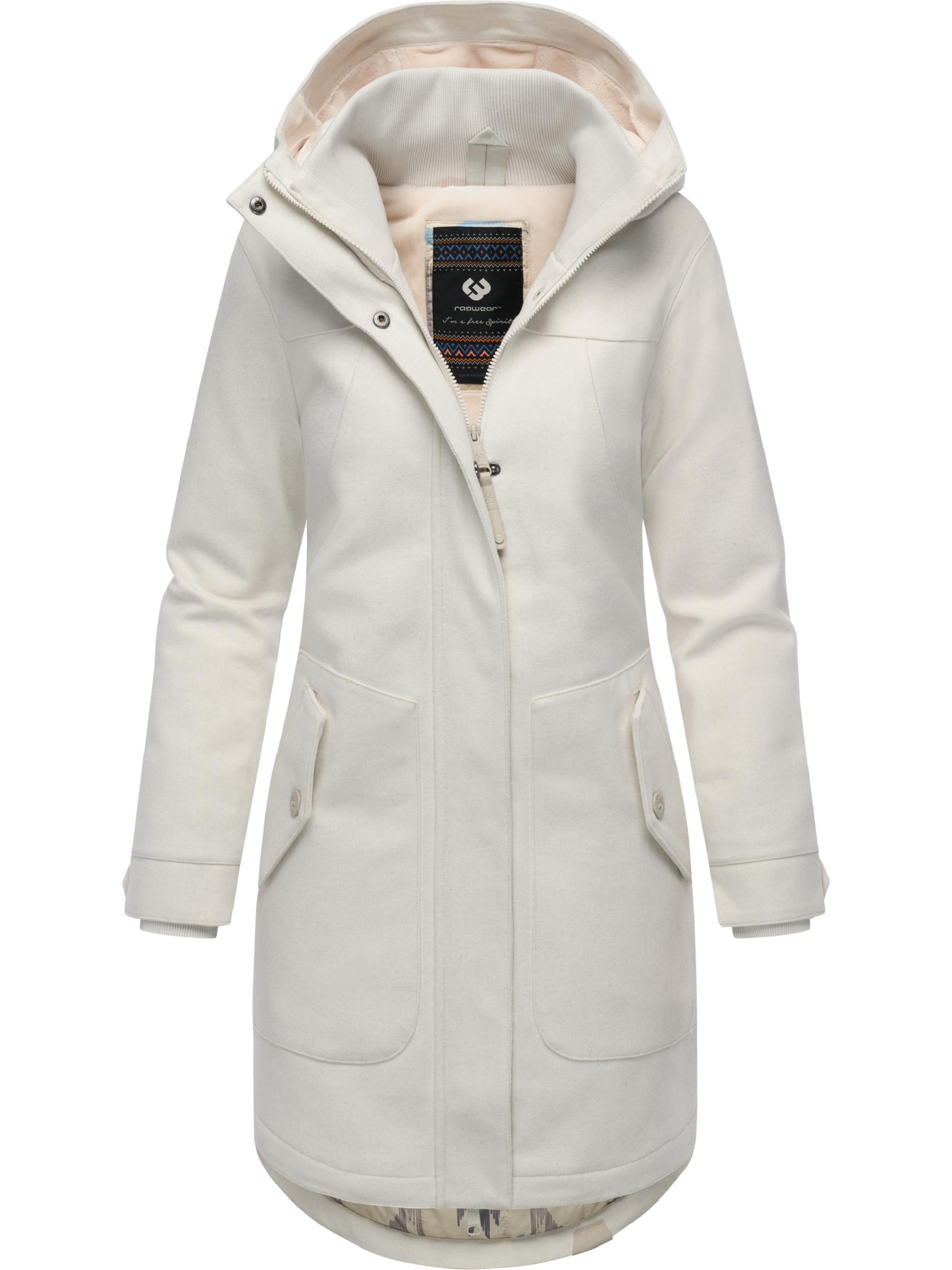 Klassischer Wintermantel in Woll-Optik "Jannisa Coat" Off White25