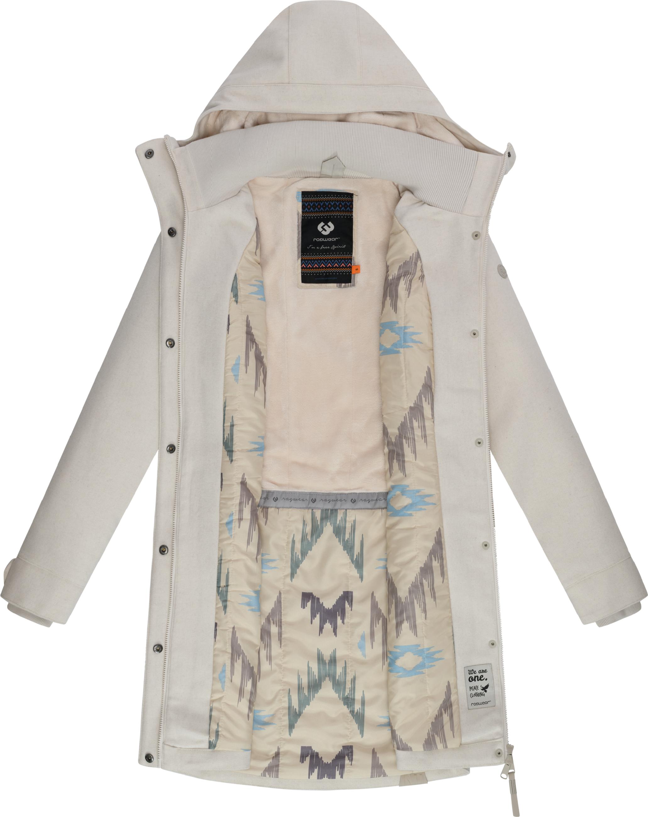 Klassischer Wintermantel in Woll-Optik "Jannisa Coat" Off White25