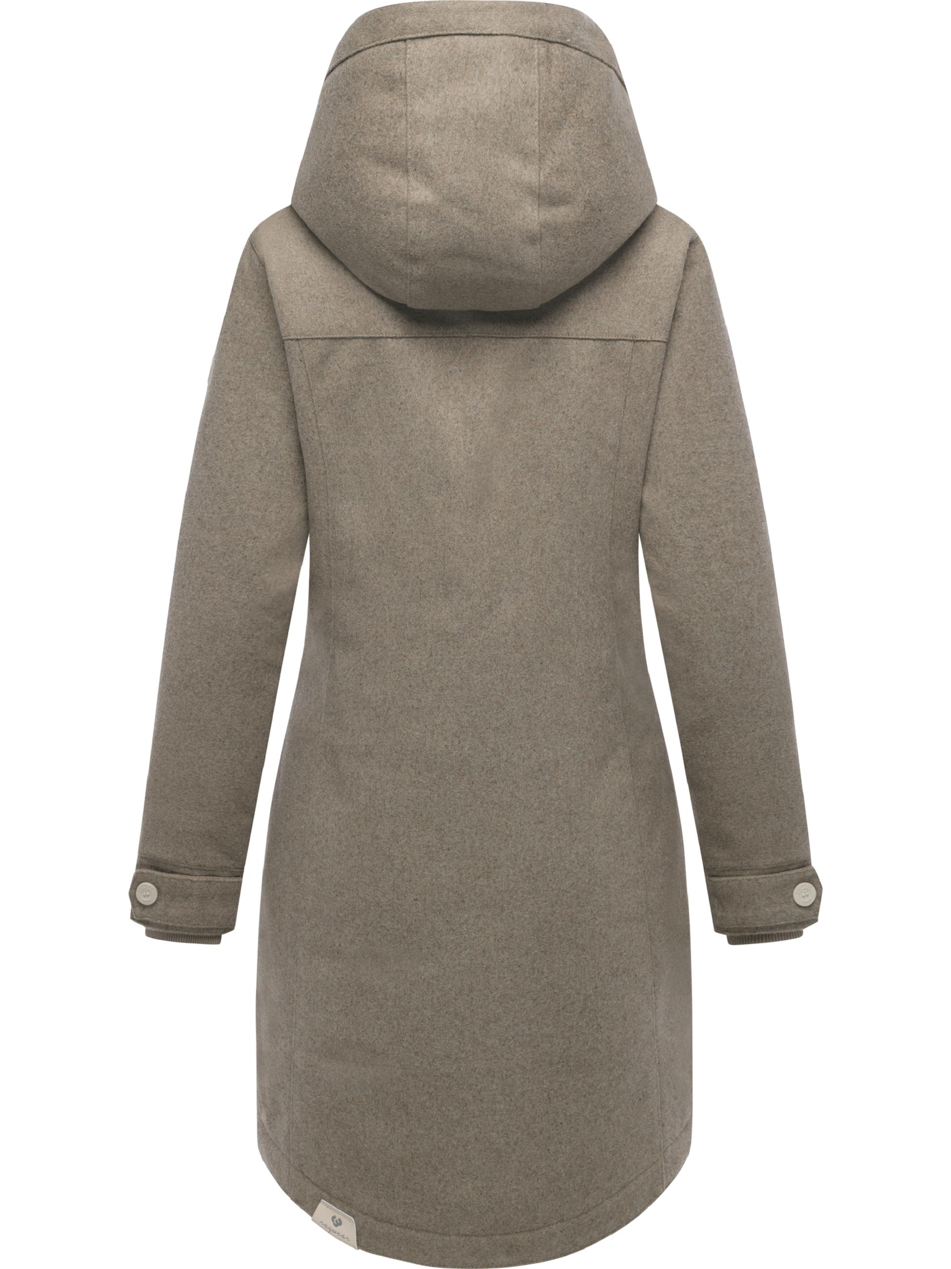 Klassischer Wintermantel in Woll-Optik "Jannisa Coat" Stone Brown25