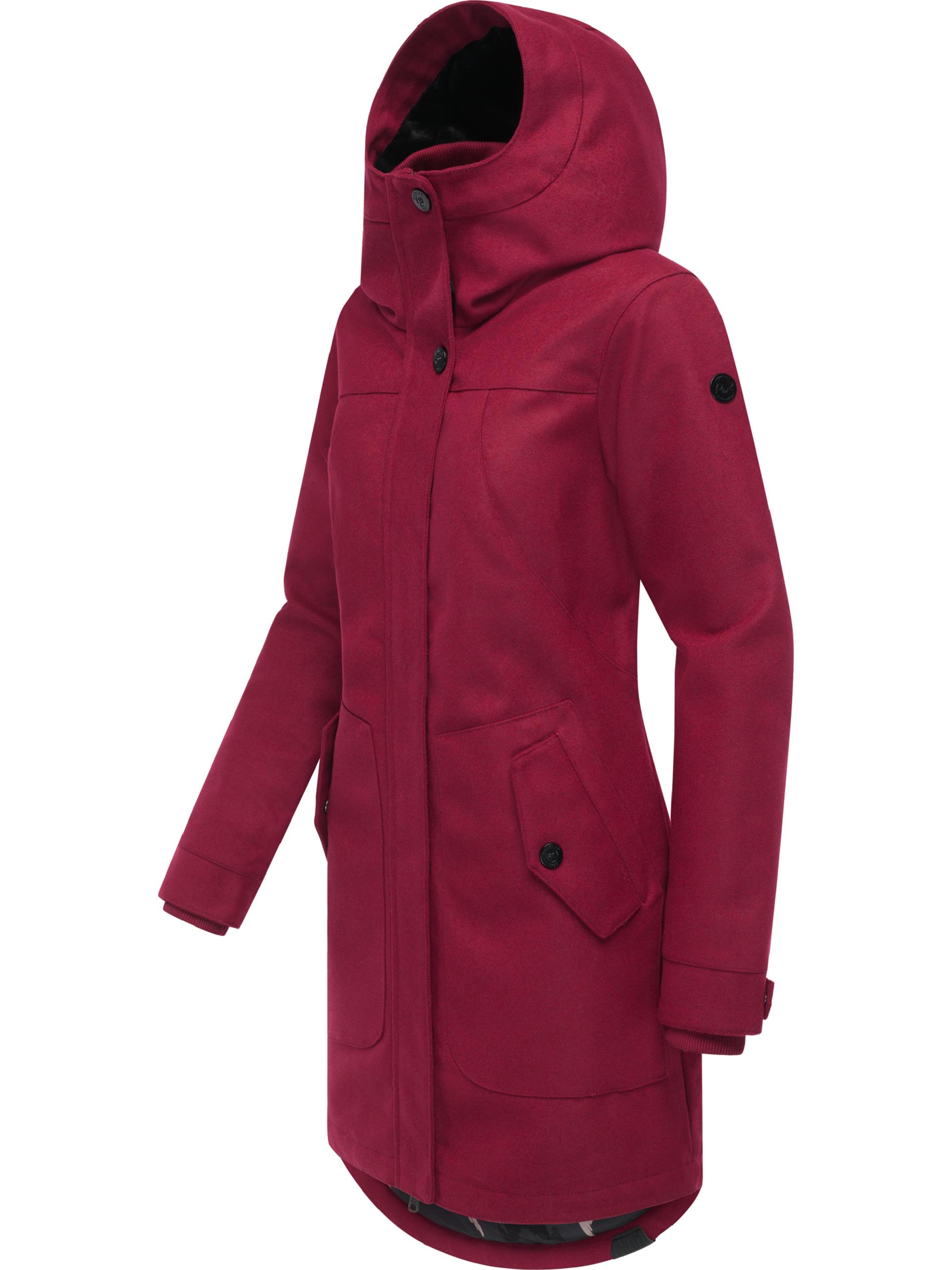 Klassischer Wintermantel in Woll-Optik "Jannisa Coat" Wine25