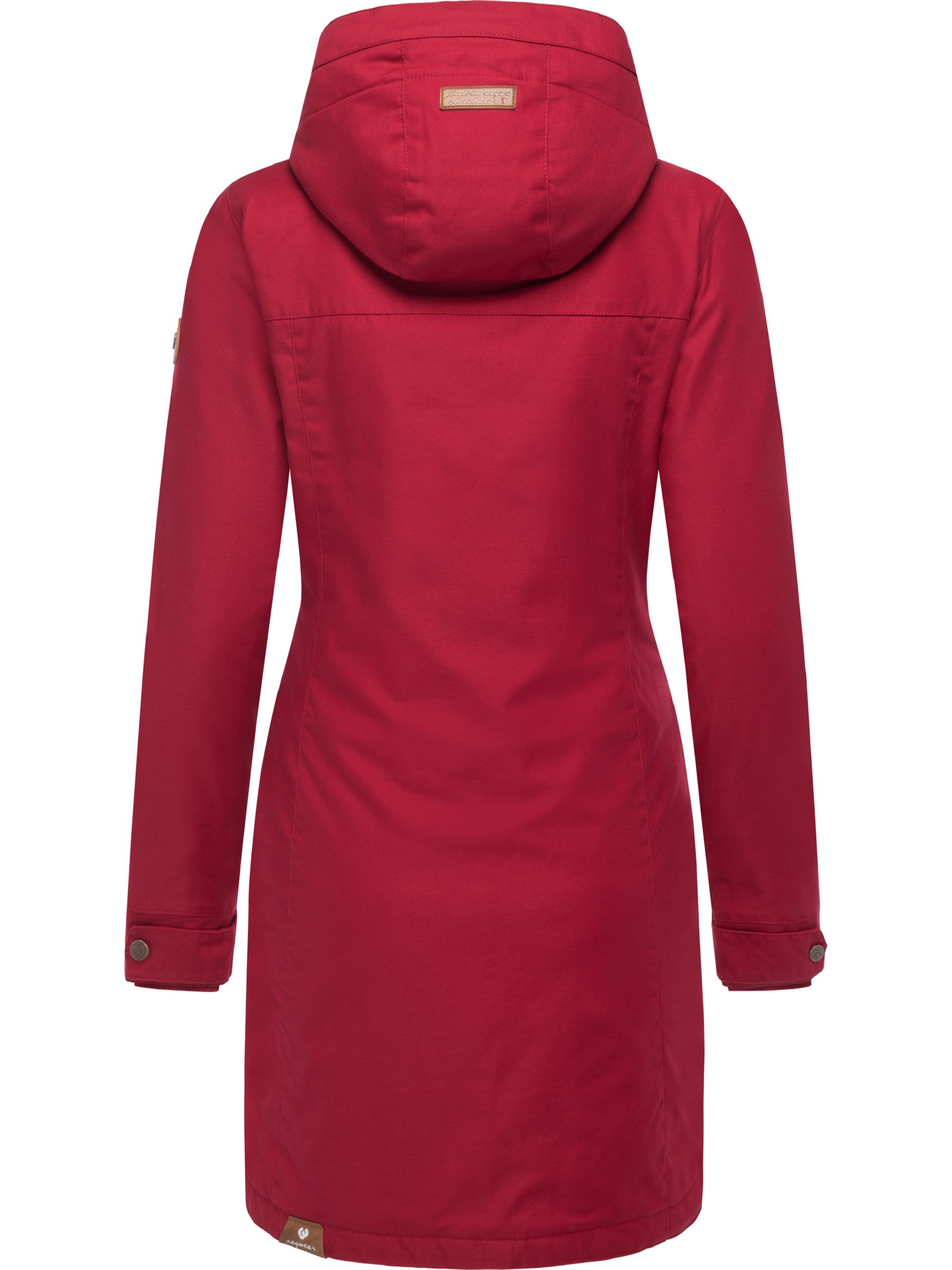 Langer Winterparka mit Kapuze "Jannisa" Dark Red25