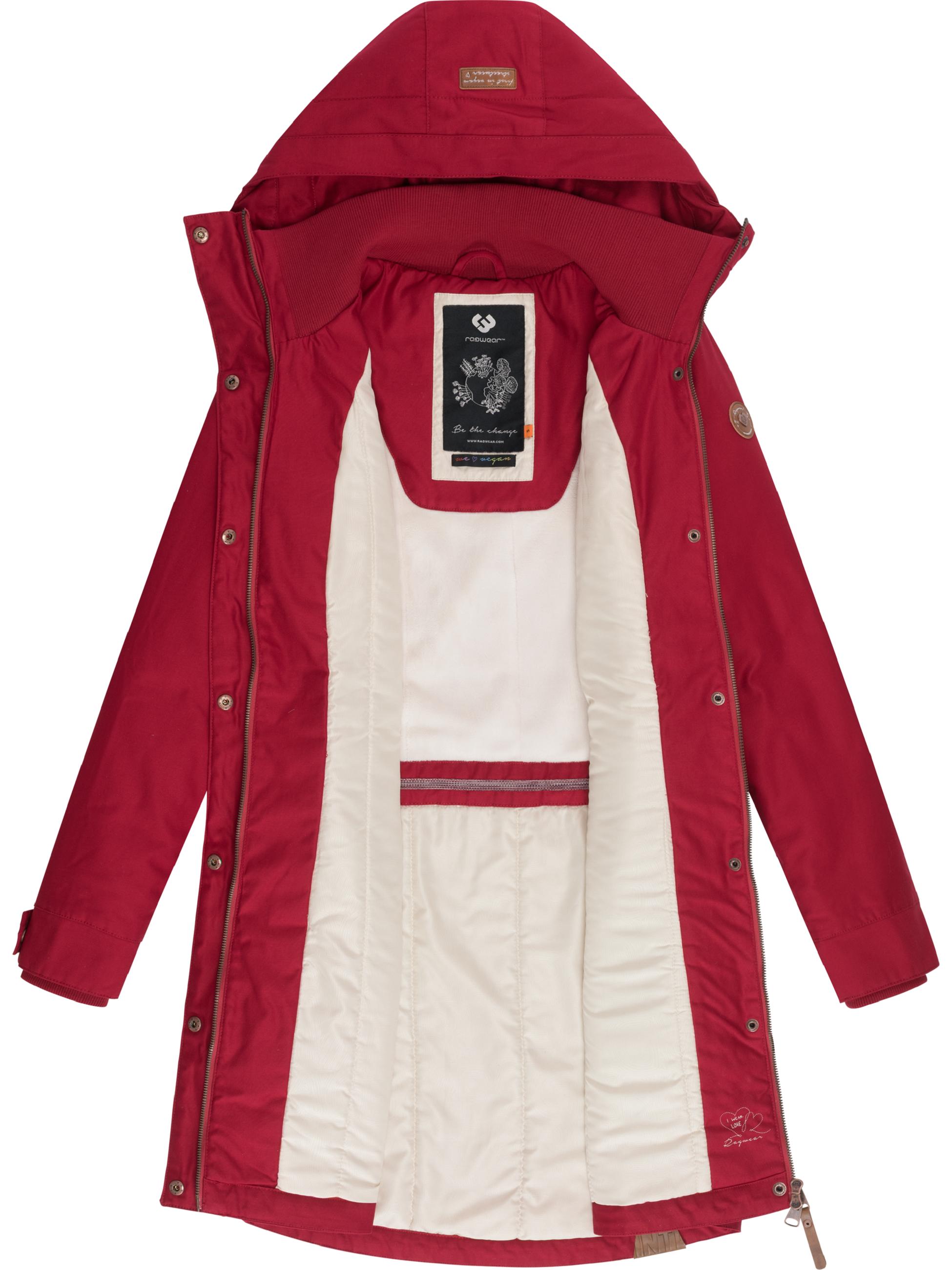 Langer Winterparka mit Kapuze "Jannisa" Dark Red25