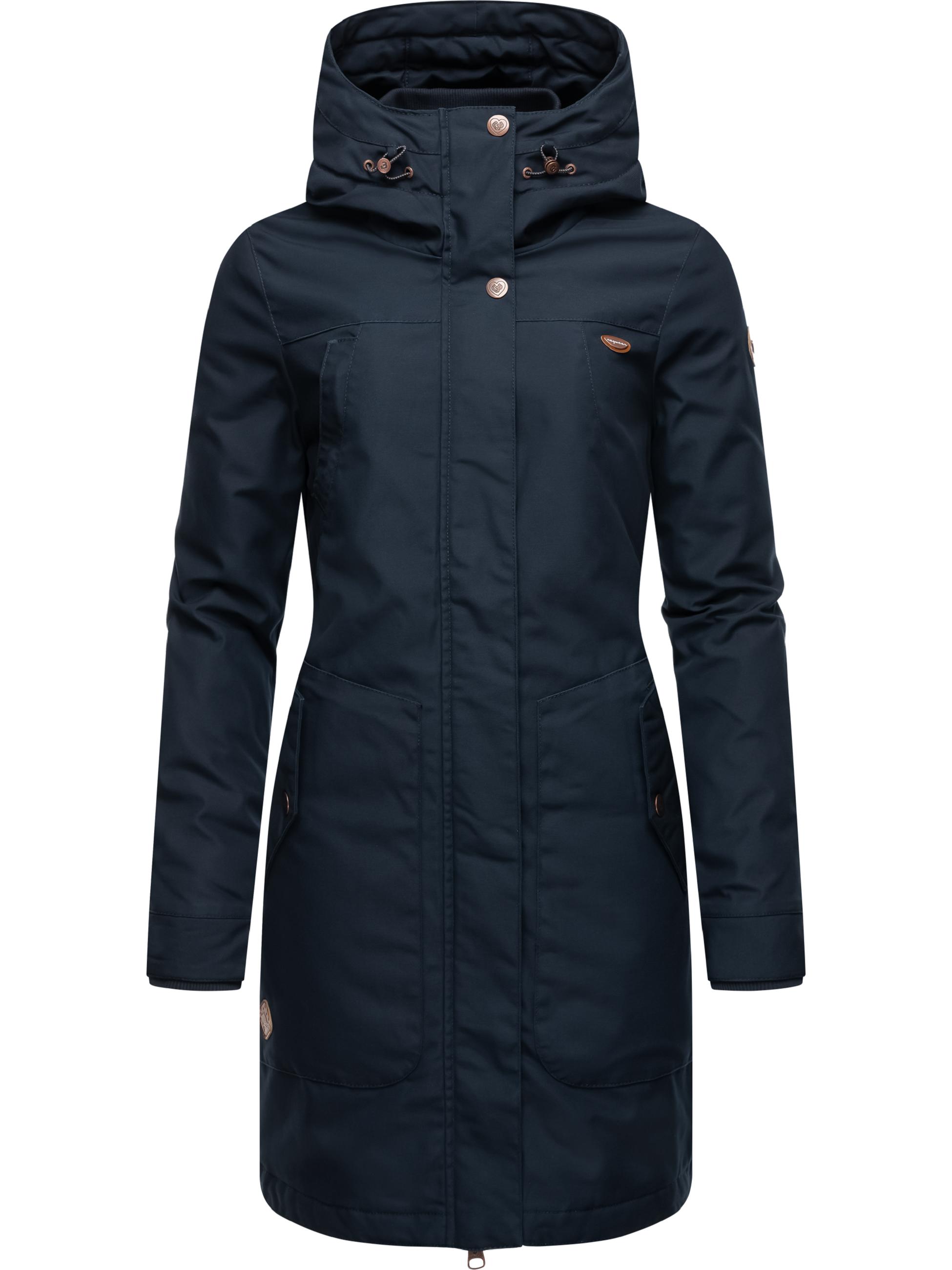 Langer Winterparka mit Kapuze "Jannisa" Navy