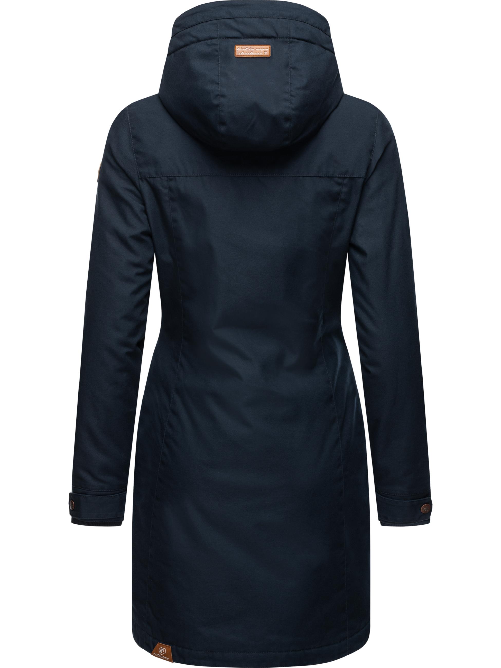 Langer Winterparka mit Kapuze "Jannisa" Navy