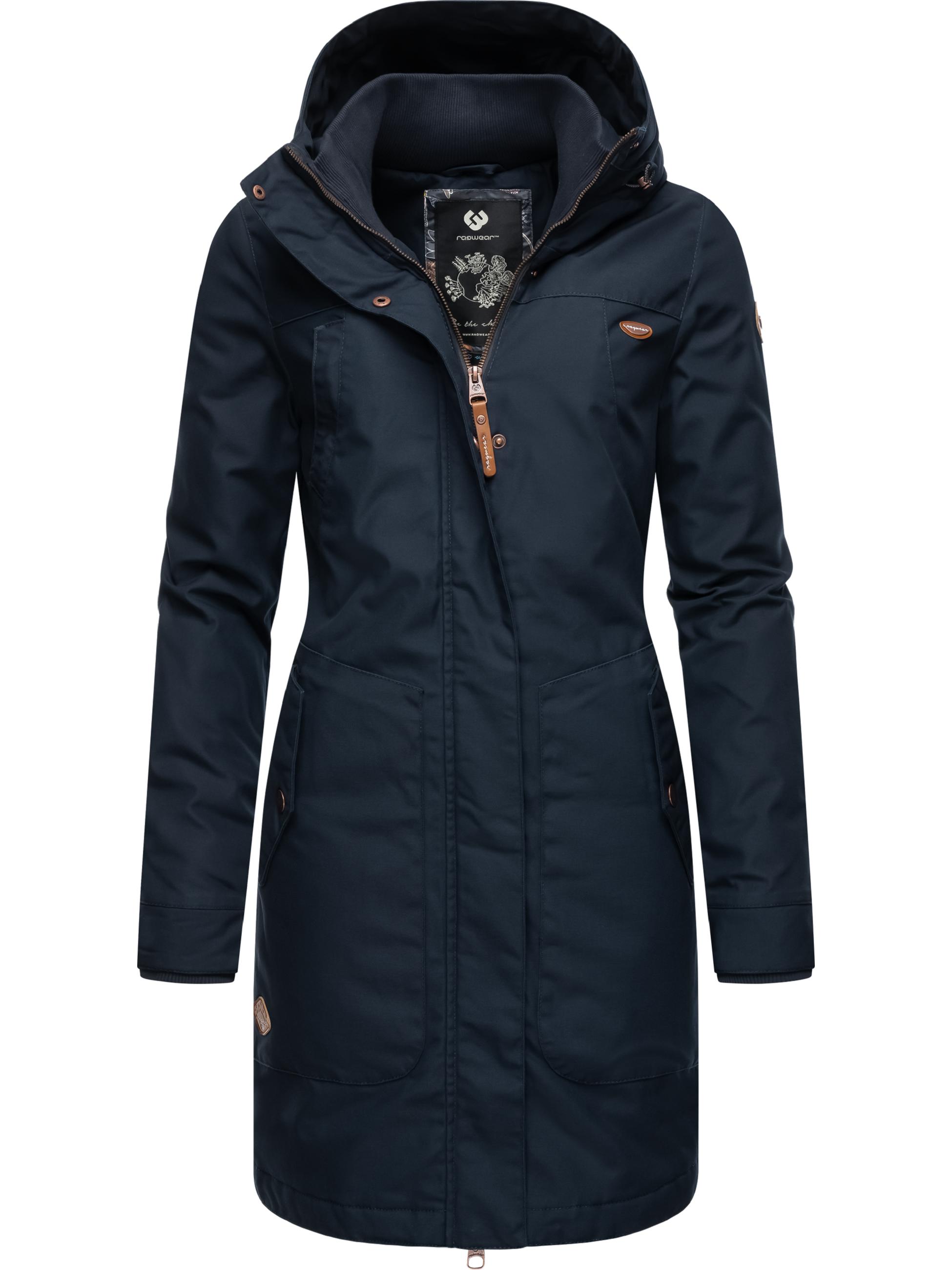 Langer Winterparka mit Kapuze "Jannisa" Navy