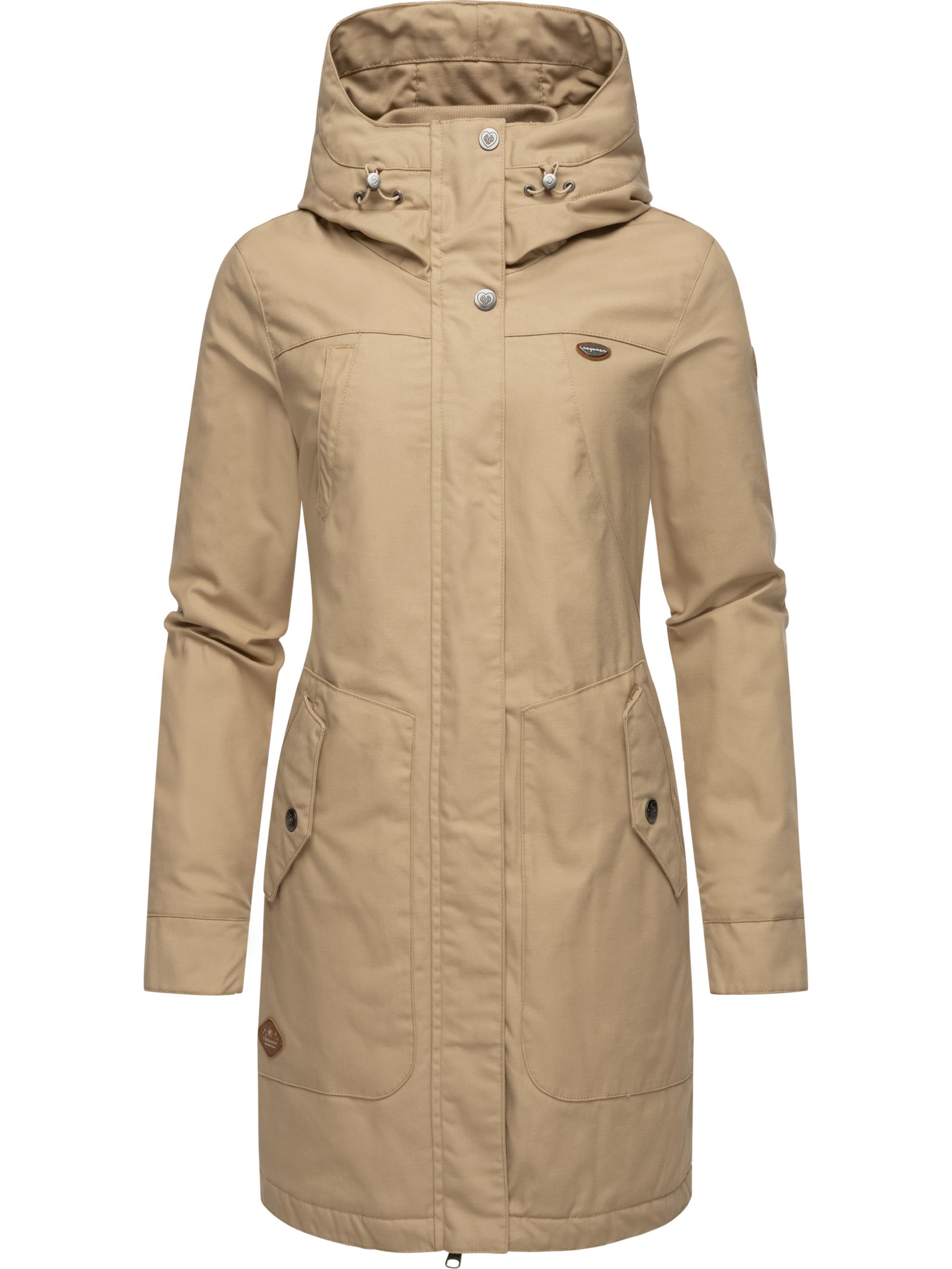 Langer Winterparka mit Kapuze "Jannisa" Taupe24