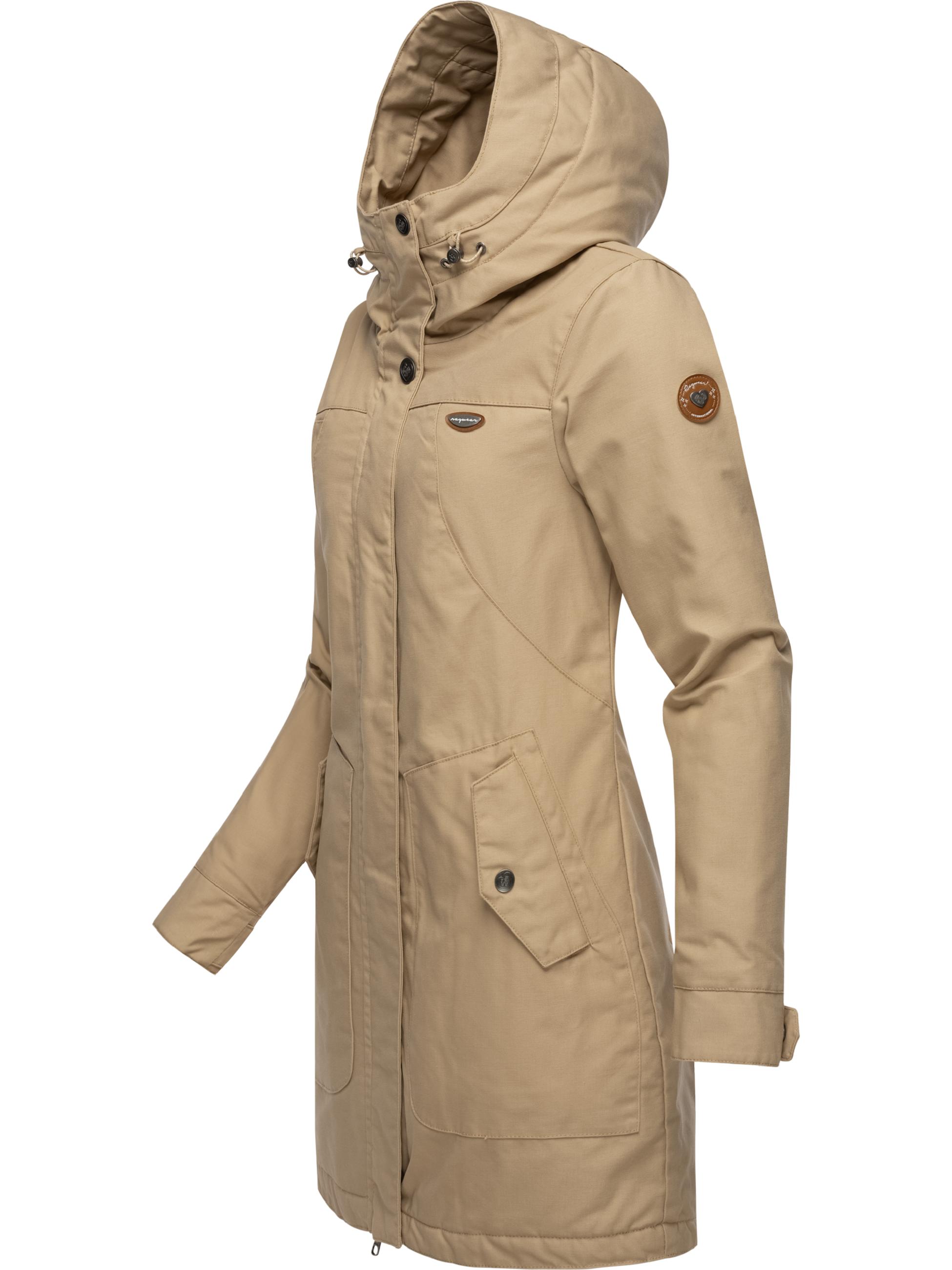 Langer Winterparka mit Kapuze "Jannisa" Taupe24