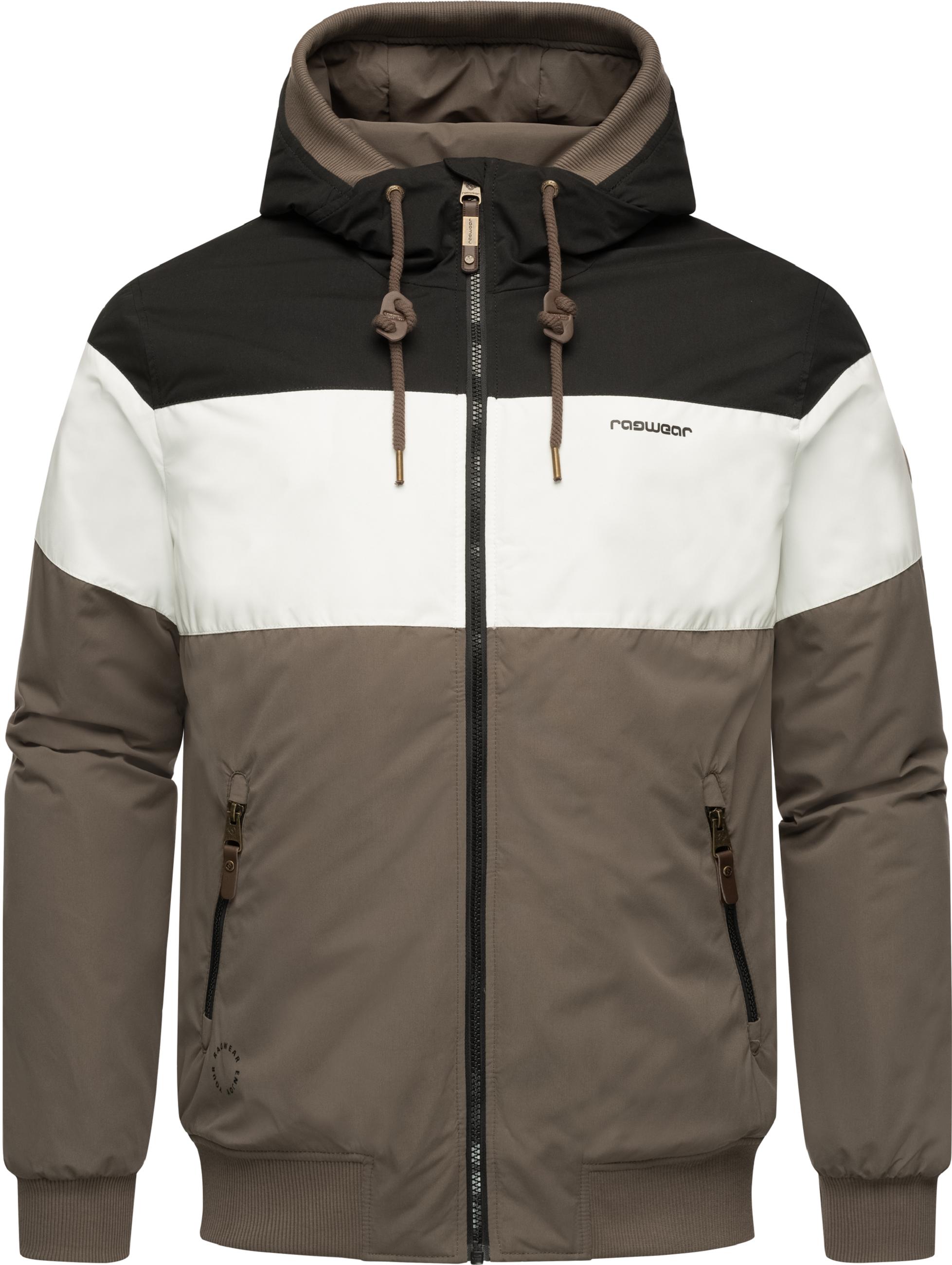 Outdoorjacke wasserdicht mit Kapuze "Jayce" Mocca