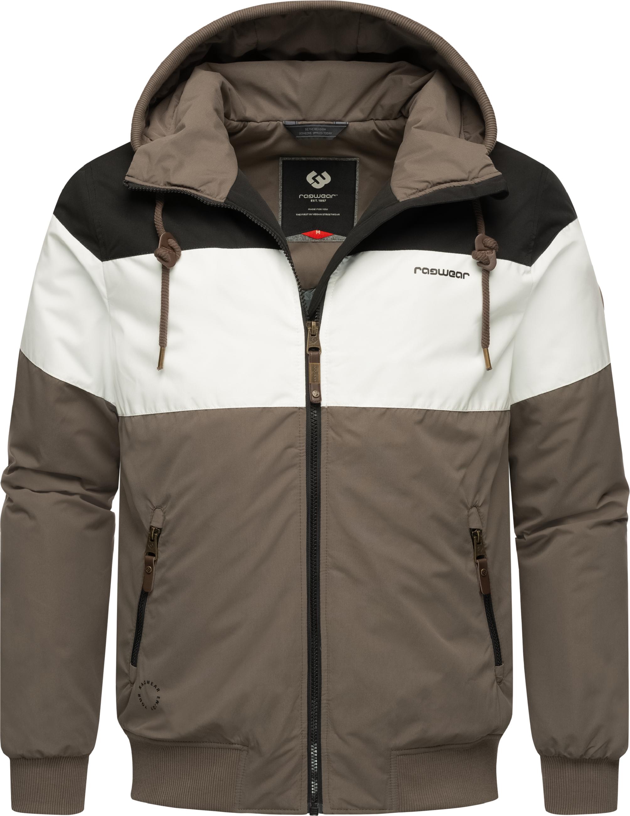 Outdoorjacke wasserdicht mit Kapuze "Jayce" Mocca