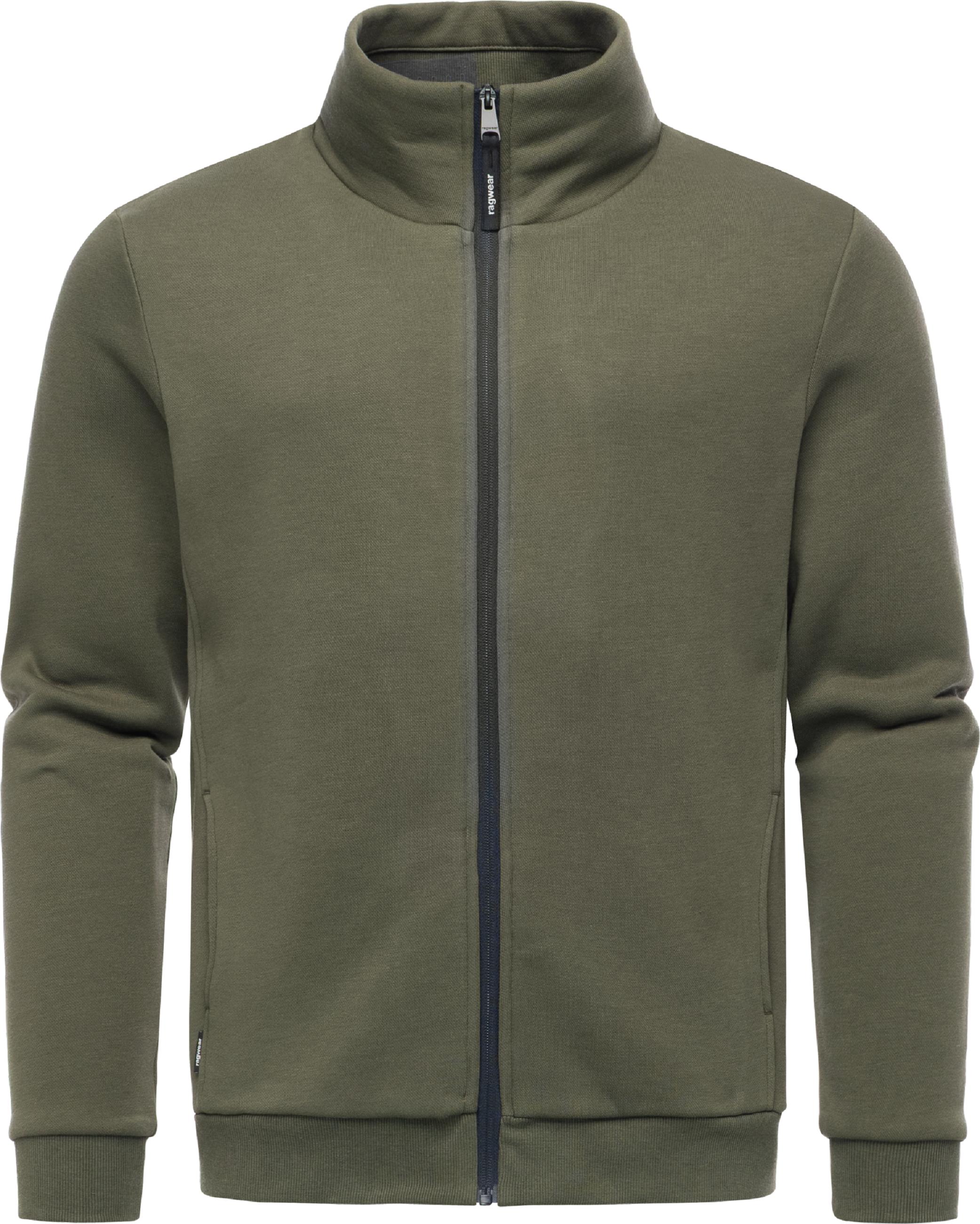 Sweatjacke mit hohem Kragen "Jettrys" Dark Olive