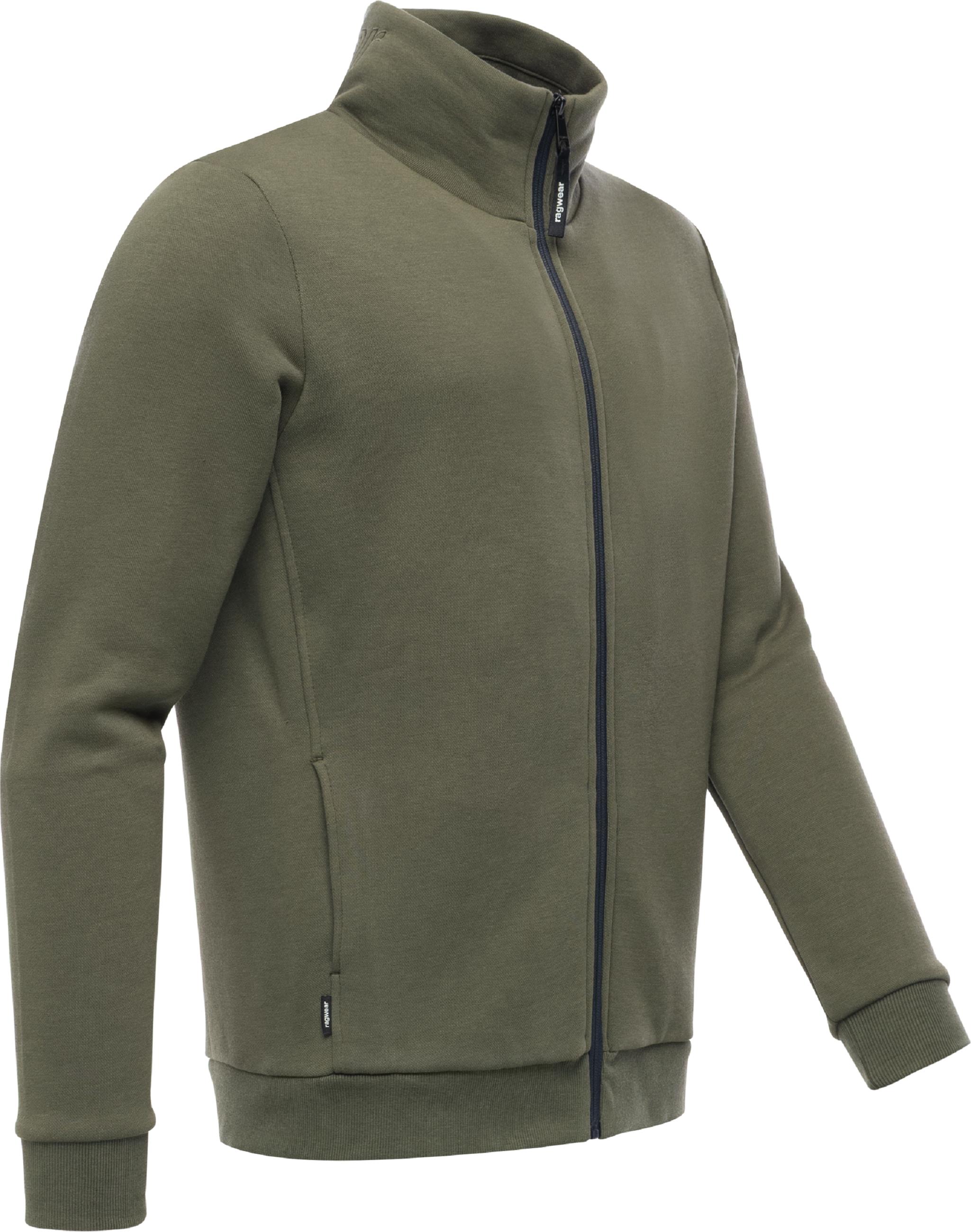 Sweatjacke mit hohem Kragen "Jettrys" Dark Olive
