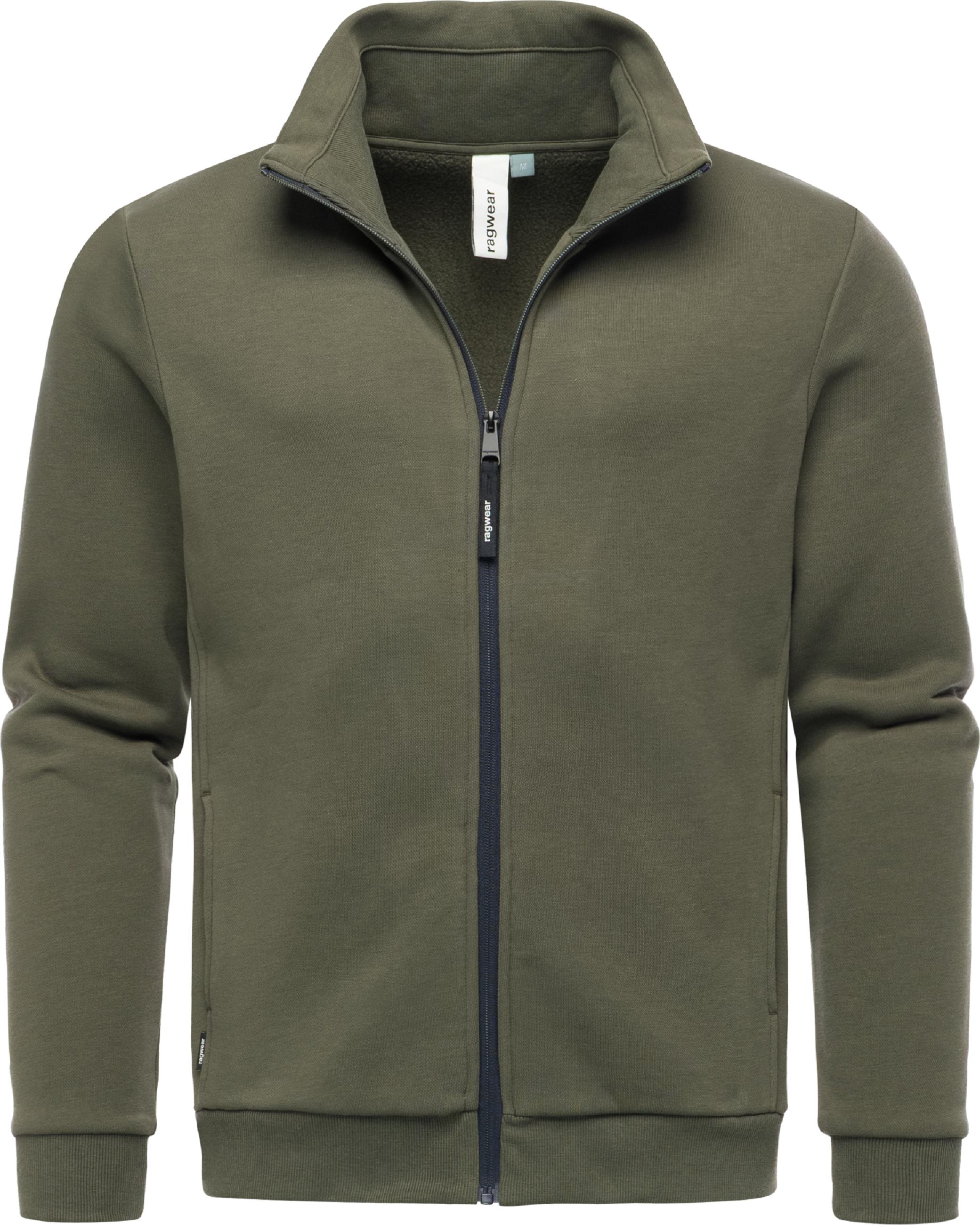 Sweatjacke mit hohem Kragen "Jettrys" Dark Olive