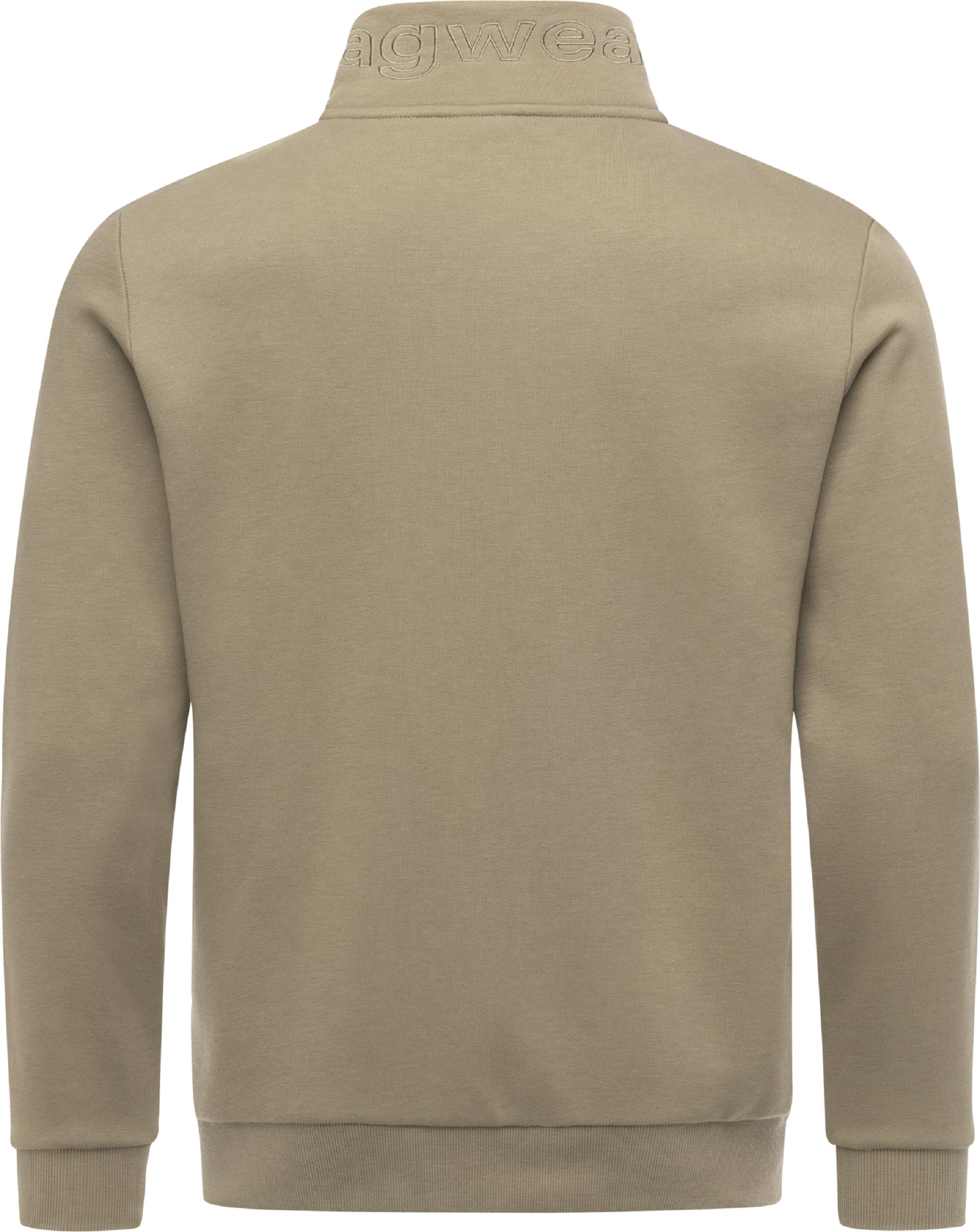 Sweatjacke mit hohem Kragen "Jettrys" Dusty Olive