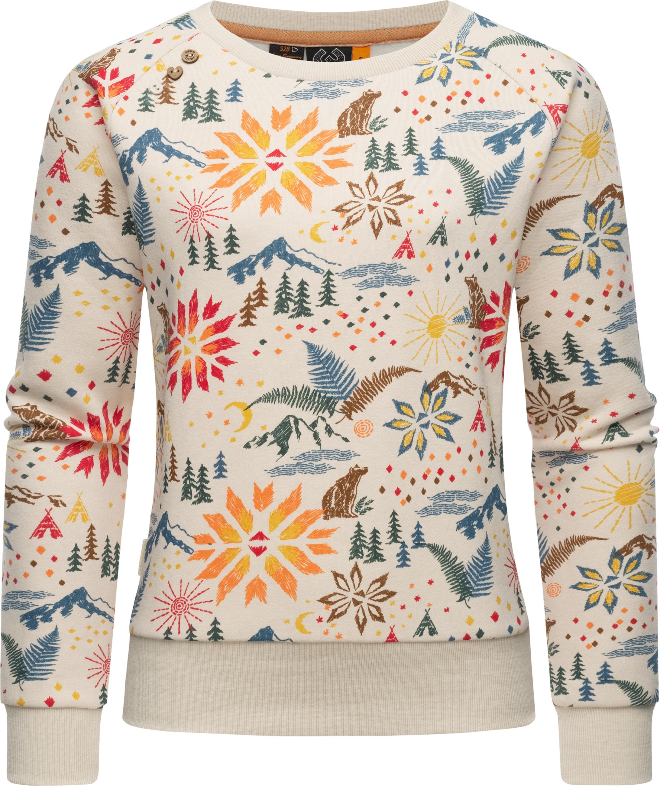 Gemustertes Sweatshirt "Johanka Print" Beige