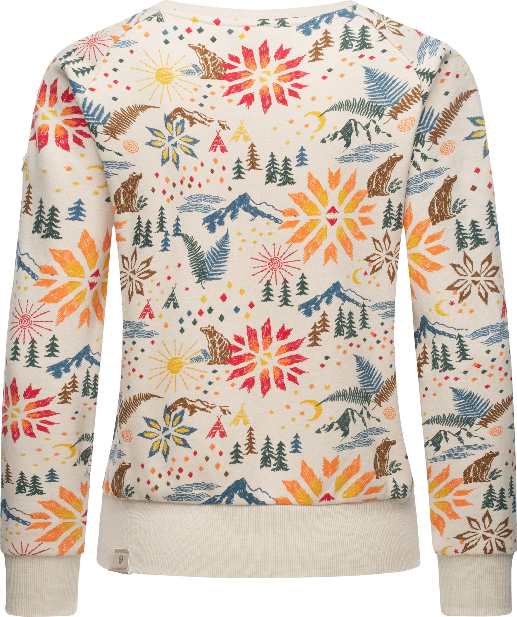 Gemustertes Sweatshirt "Johanka Print" Beige