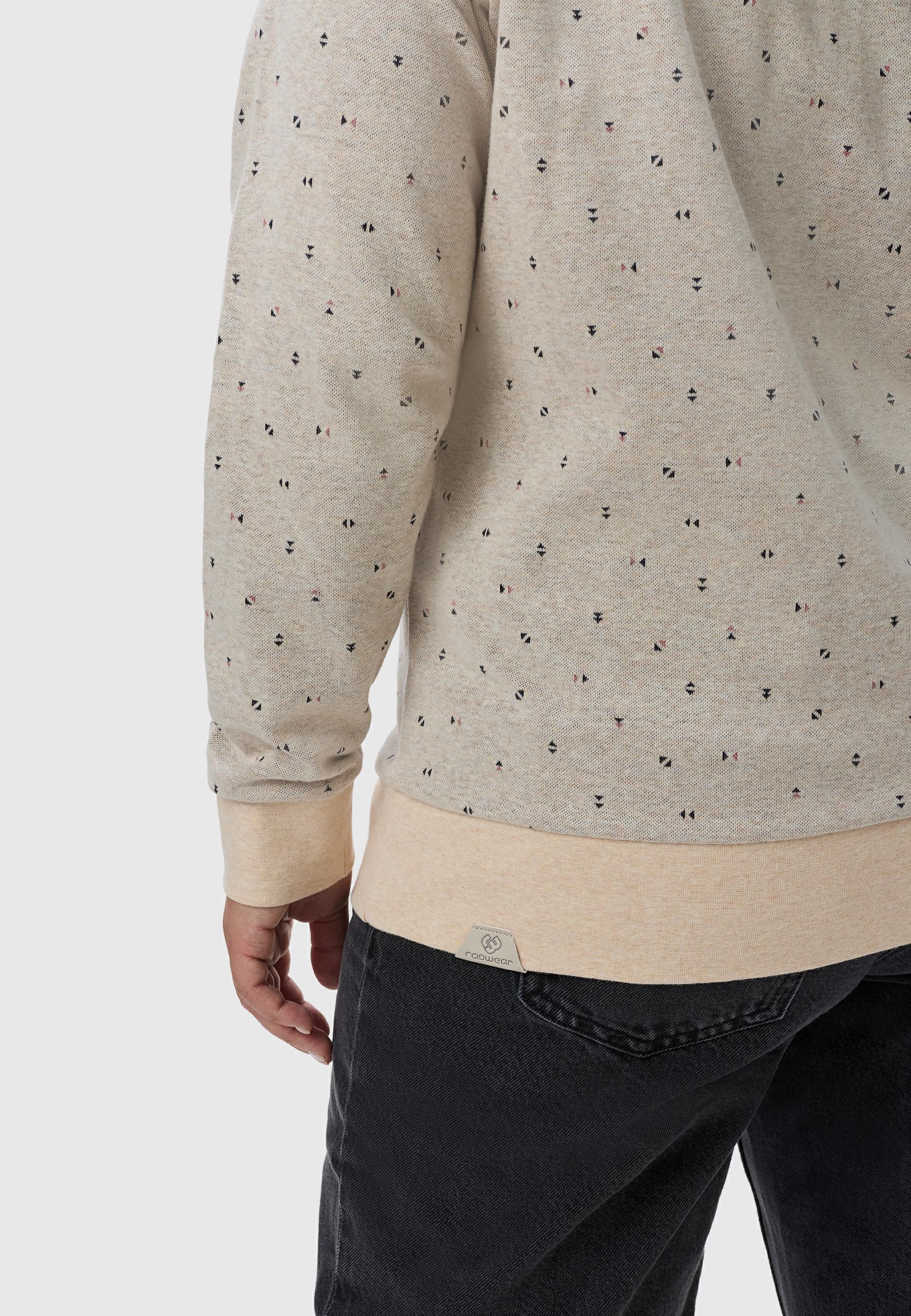 Sweatshirt mit Alloverprint "Johanka Triangles Plus" Beige