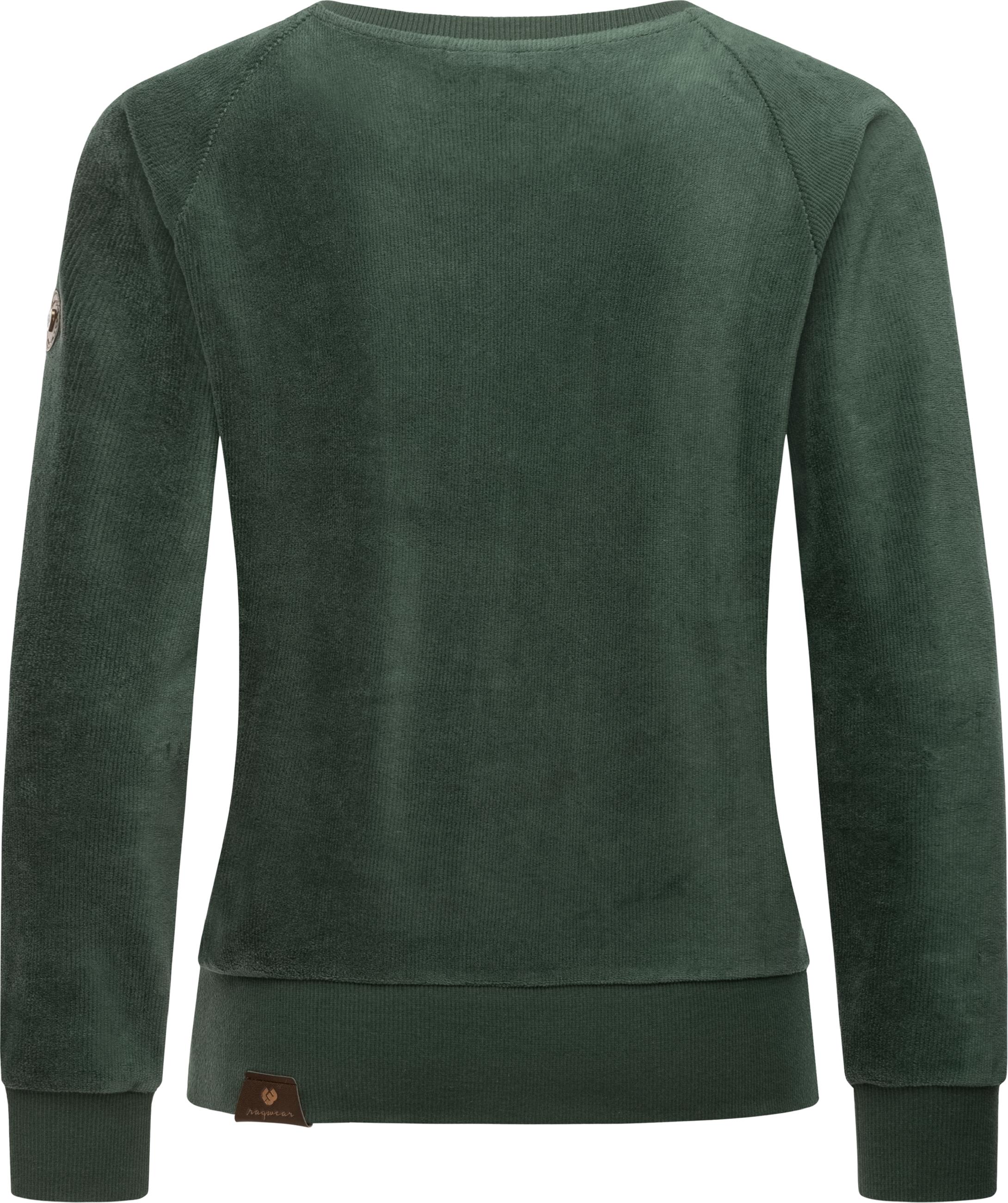 Pullover in Cord-Optik "Johanka Velvet" Pine Green