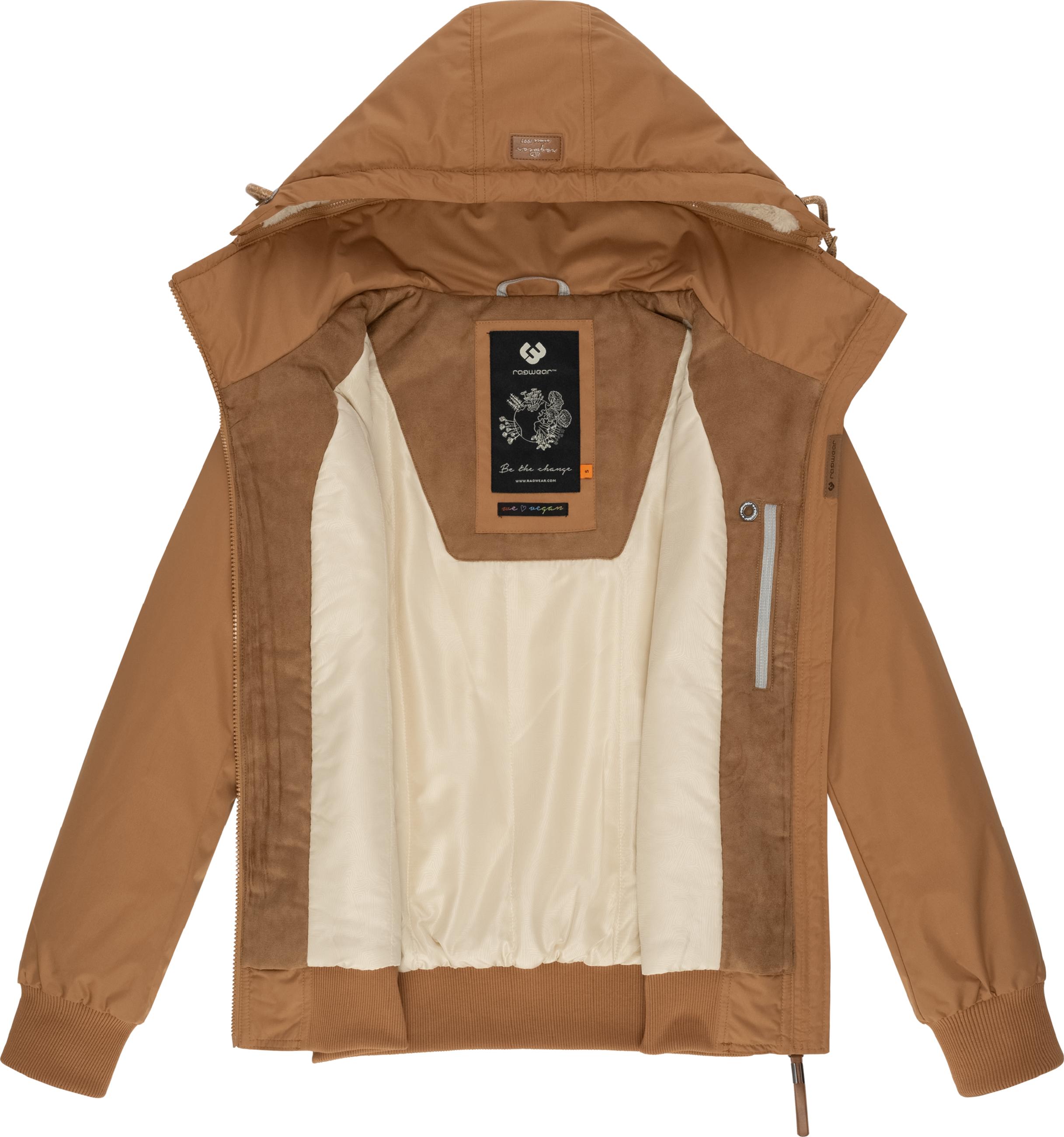 Winterjacke mit abnehmbarer Kapuze "Jotty Winter" Brown Sugar24