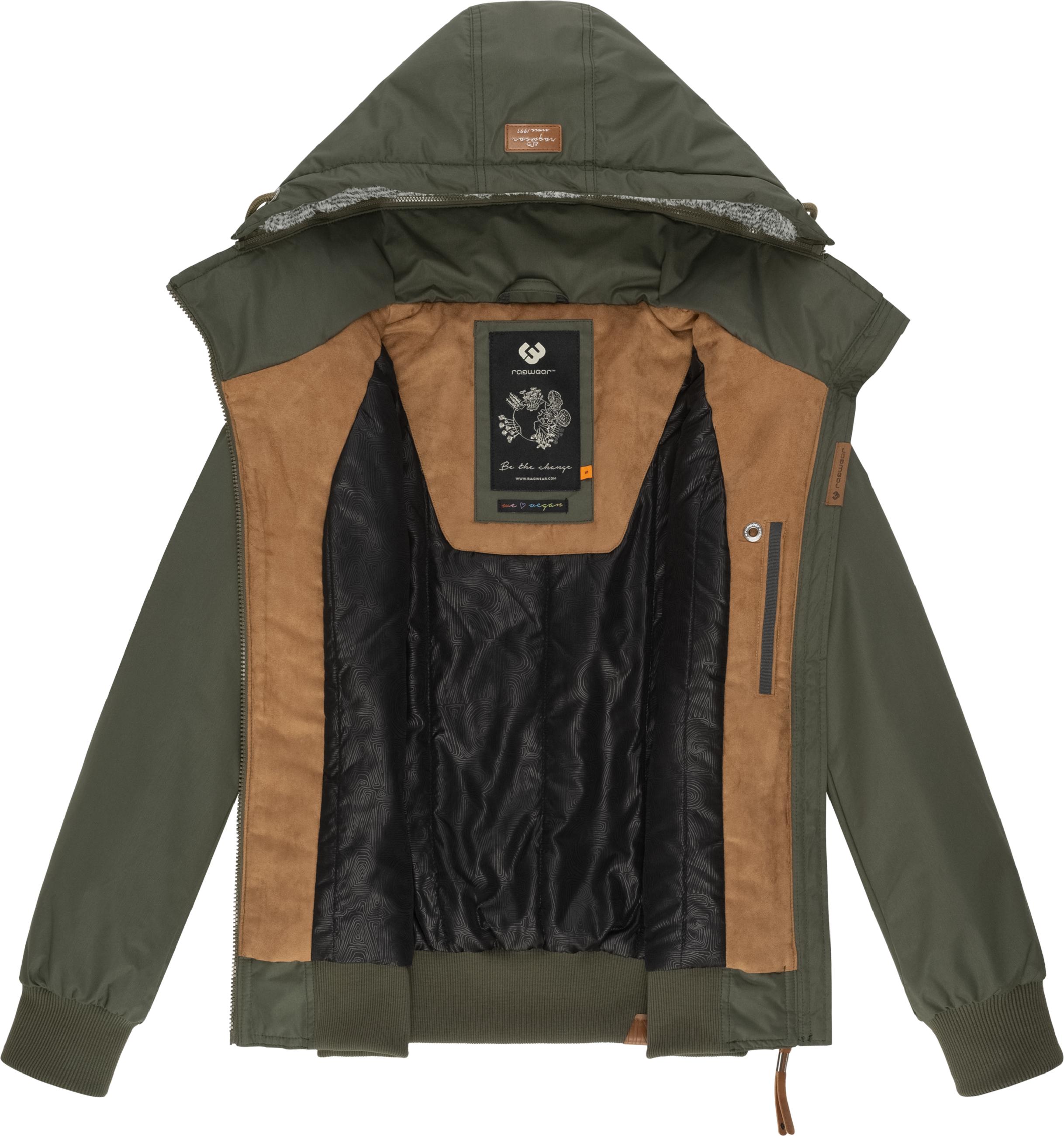 Winterjacke mit abnehmbarer Kapuze "Jotty Winter" Dark Olive24