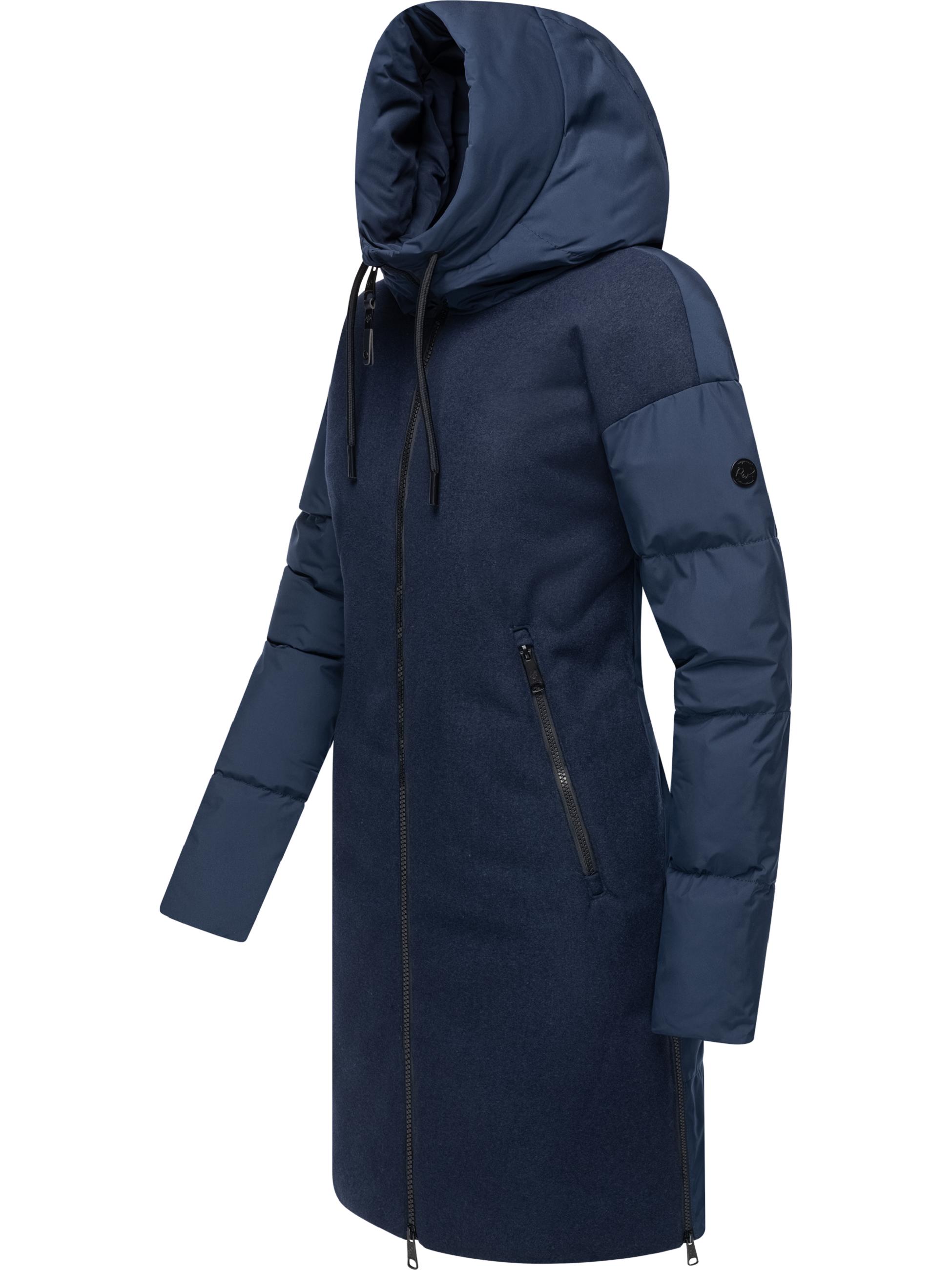 Wintermantel Steppmantel mit Kapuze "Jumana" Navy