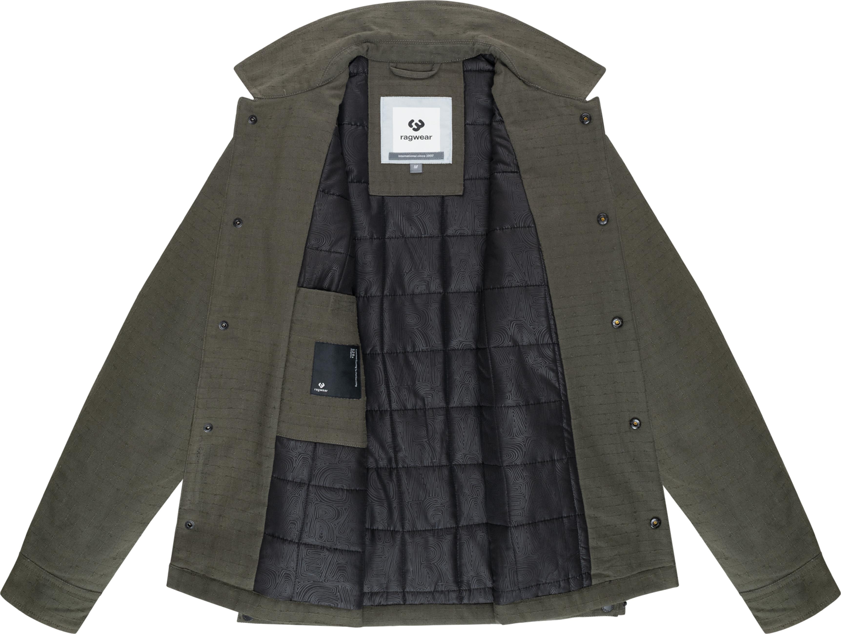 Hemdjacke mit Brusttasche "Karmel YOUMODO" Dark Olive