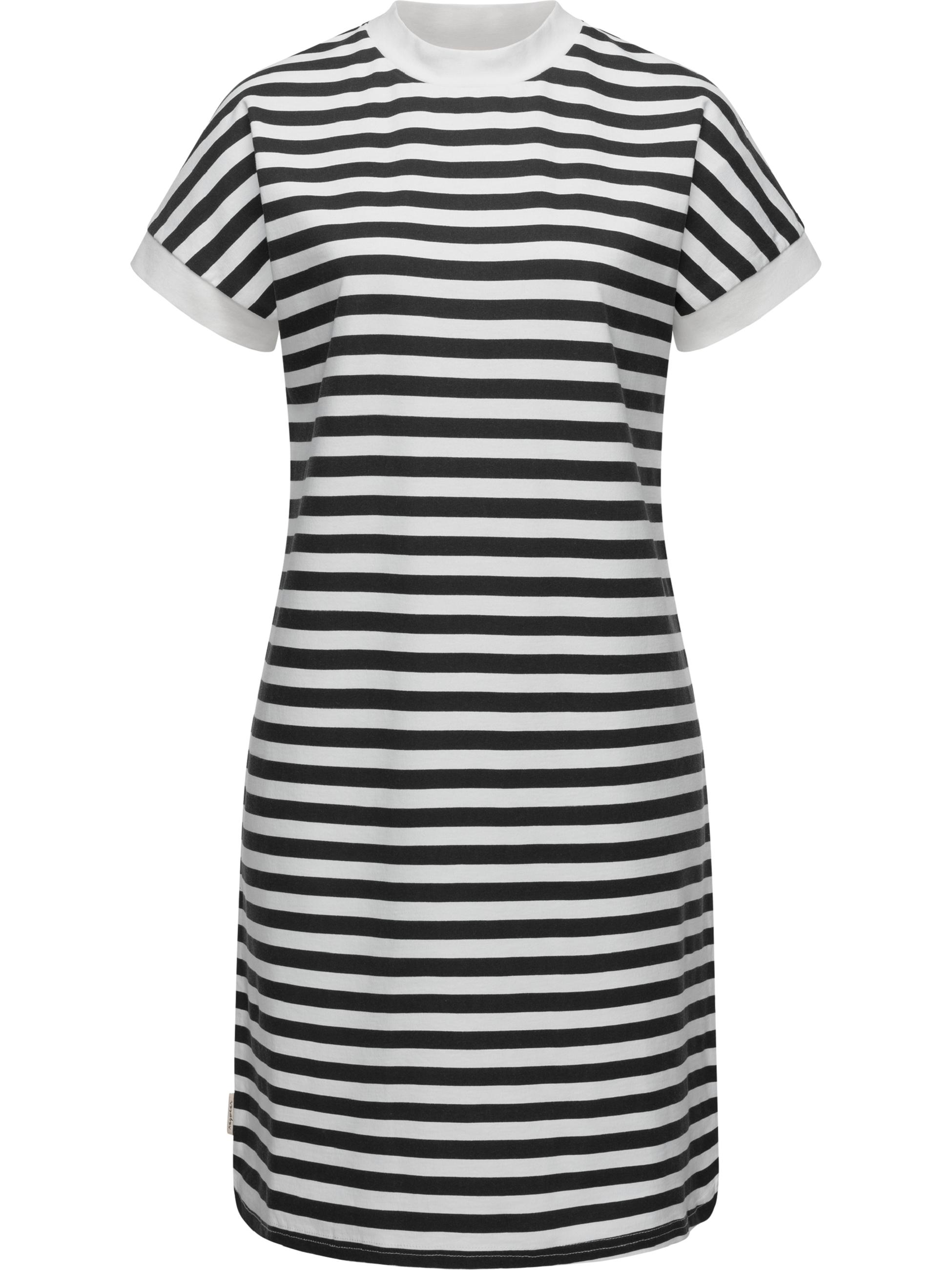 Nachhaltiges T-Shirt-Kleid "Katchi Stripes" Black