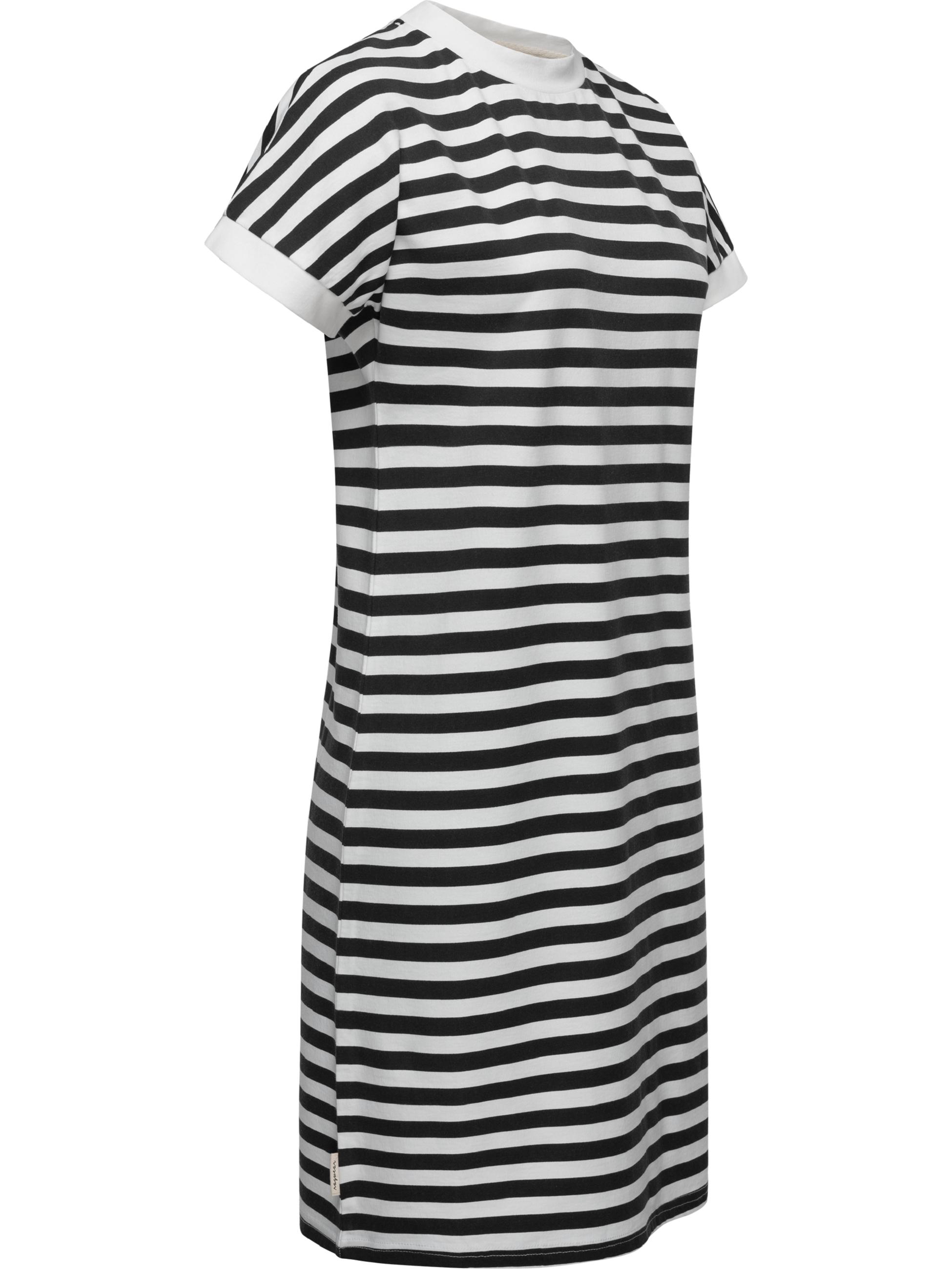 Nachhaltiges T-Shirt-Kleid "Katchi Stripes" Black