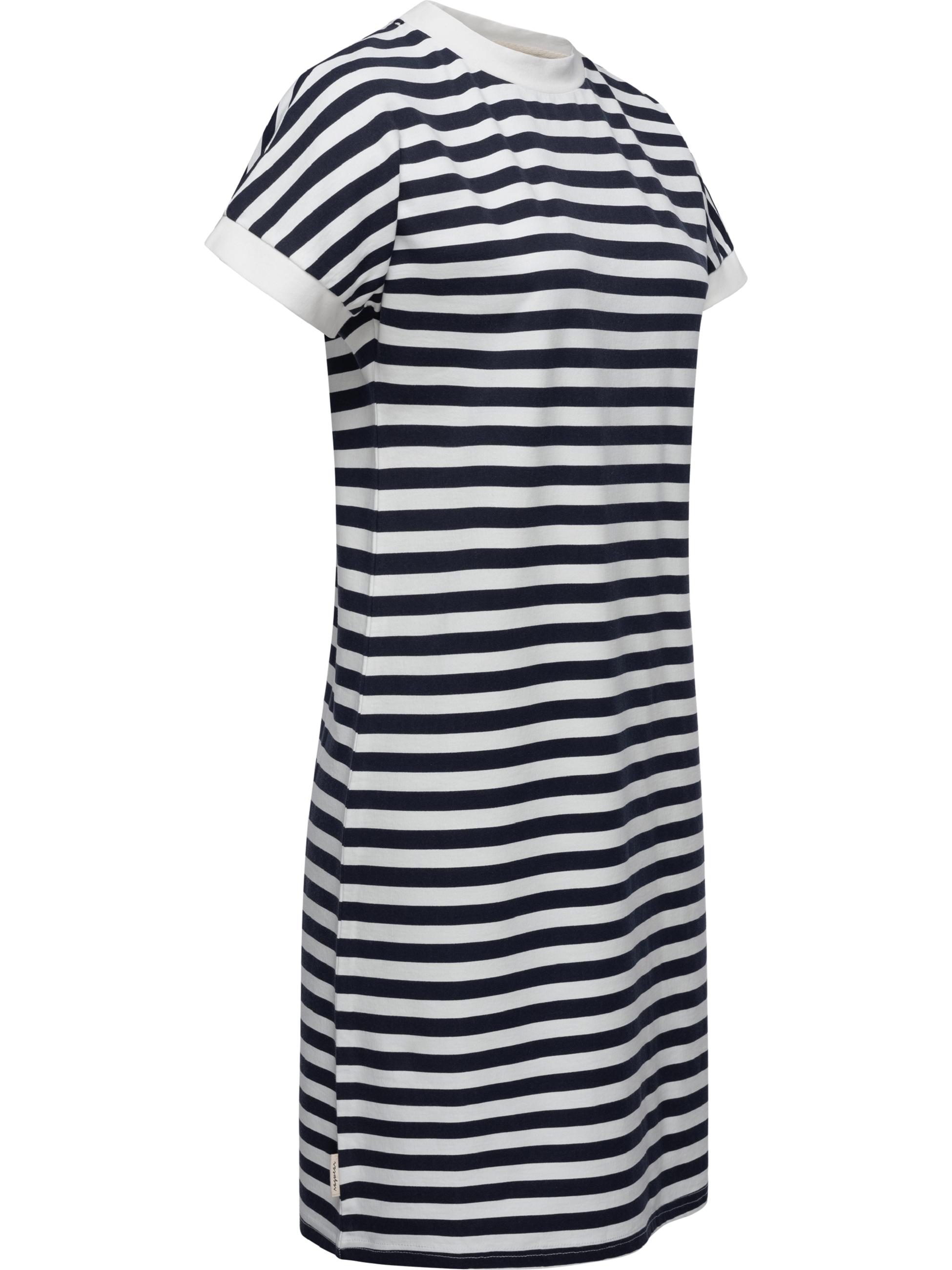 Nachhaltiges T-Shirt-Kleid "Katchi Stripes" Navy