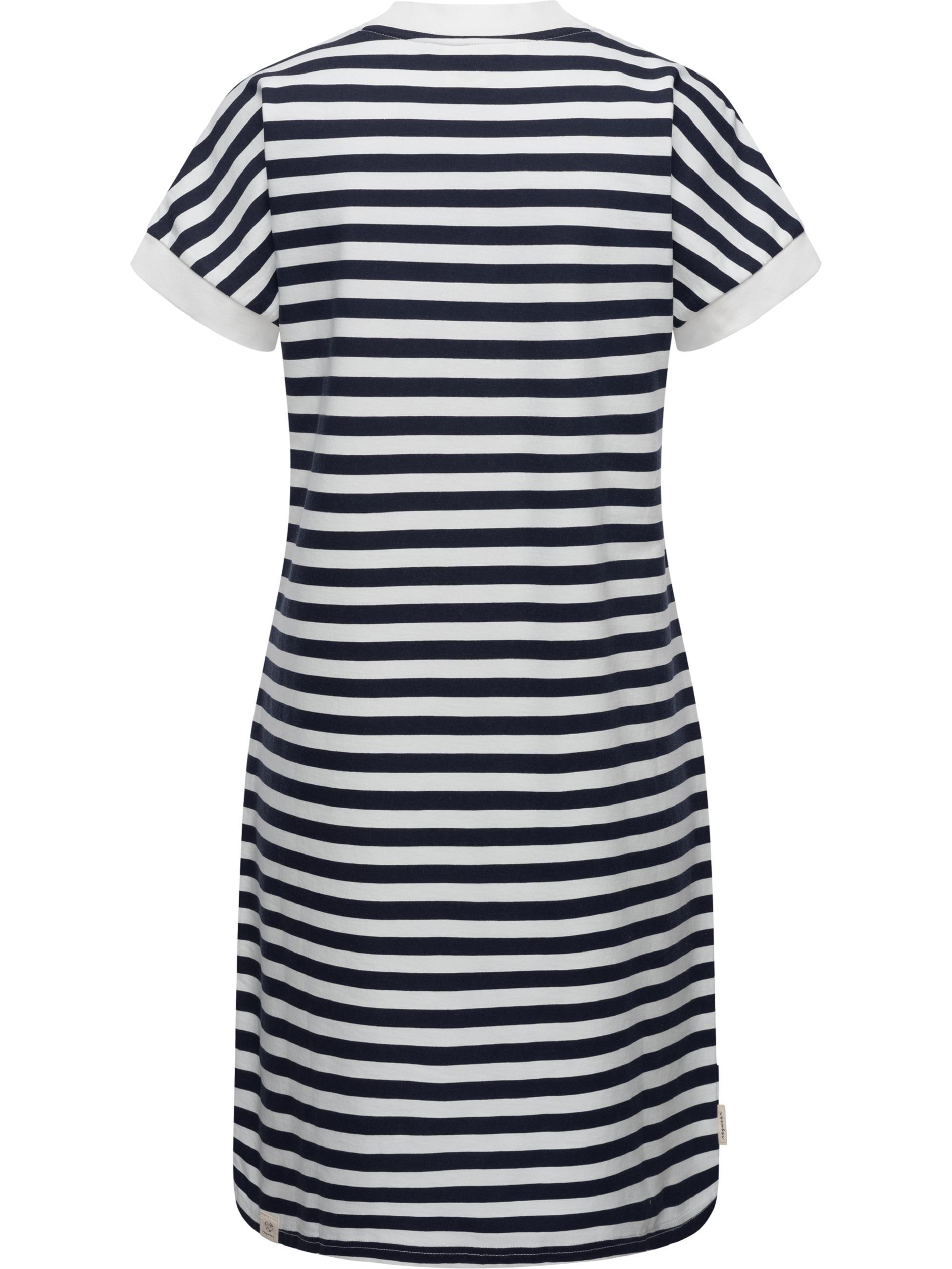 Nachhaltiges T-Shirt-Kleid "Katchi Stripes" Navy