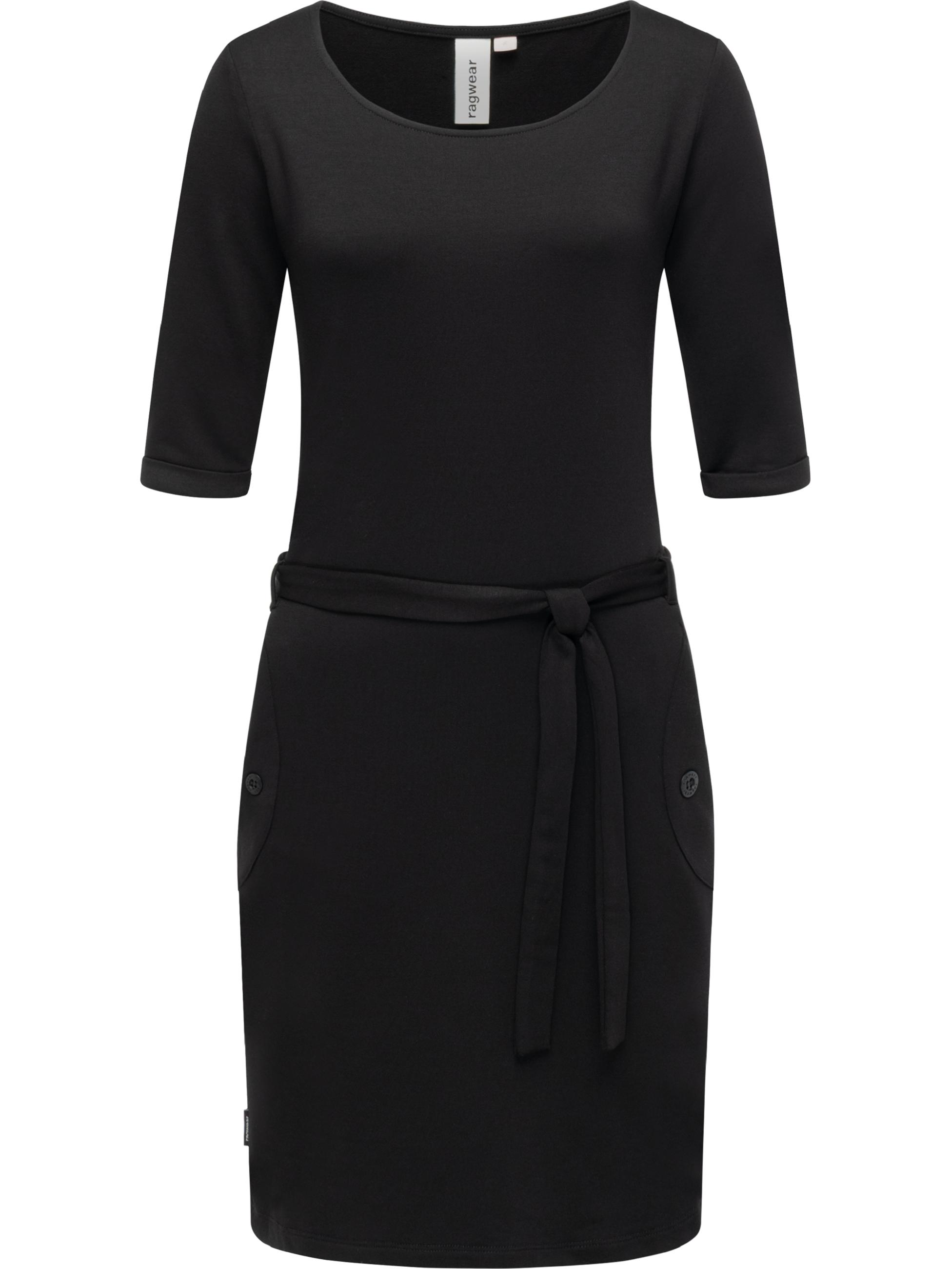 Midikleid mit Taillenband "Kenisha" Black