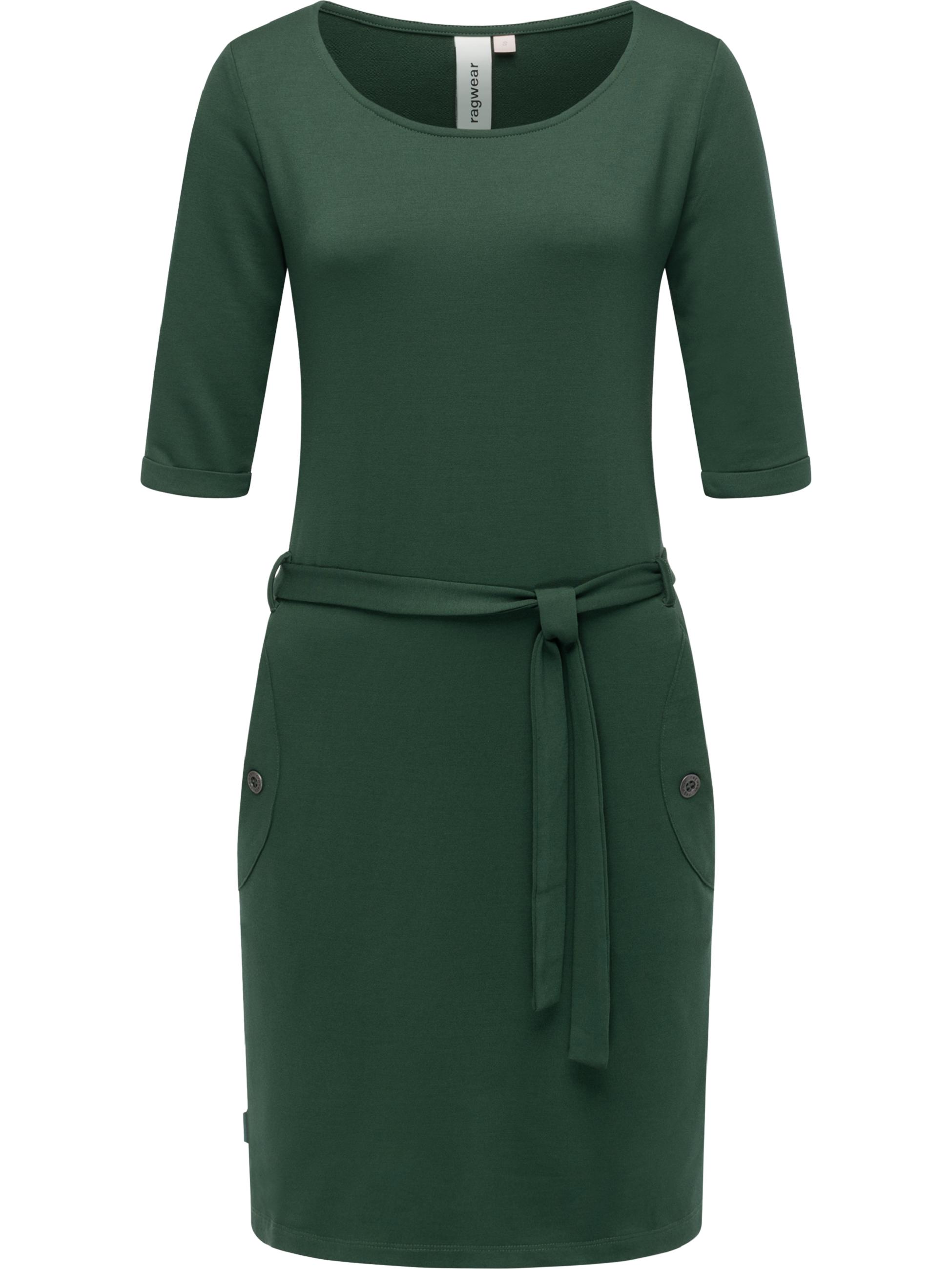 Midikleid mit Taillenband "Kenisha" Pine Green