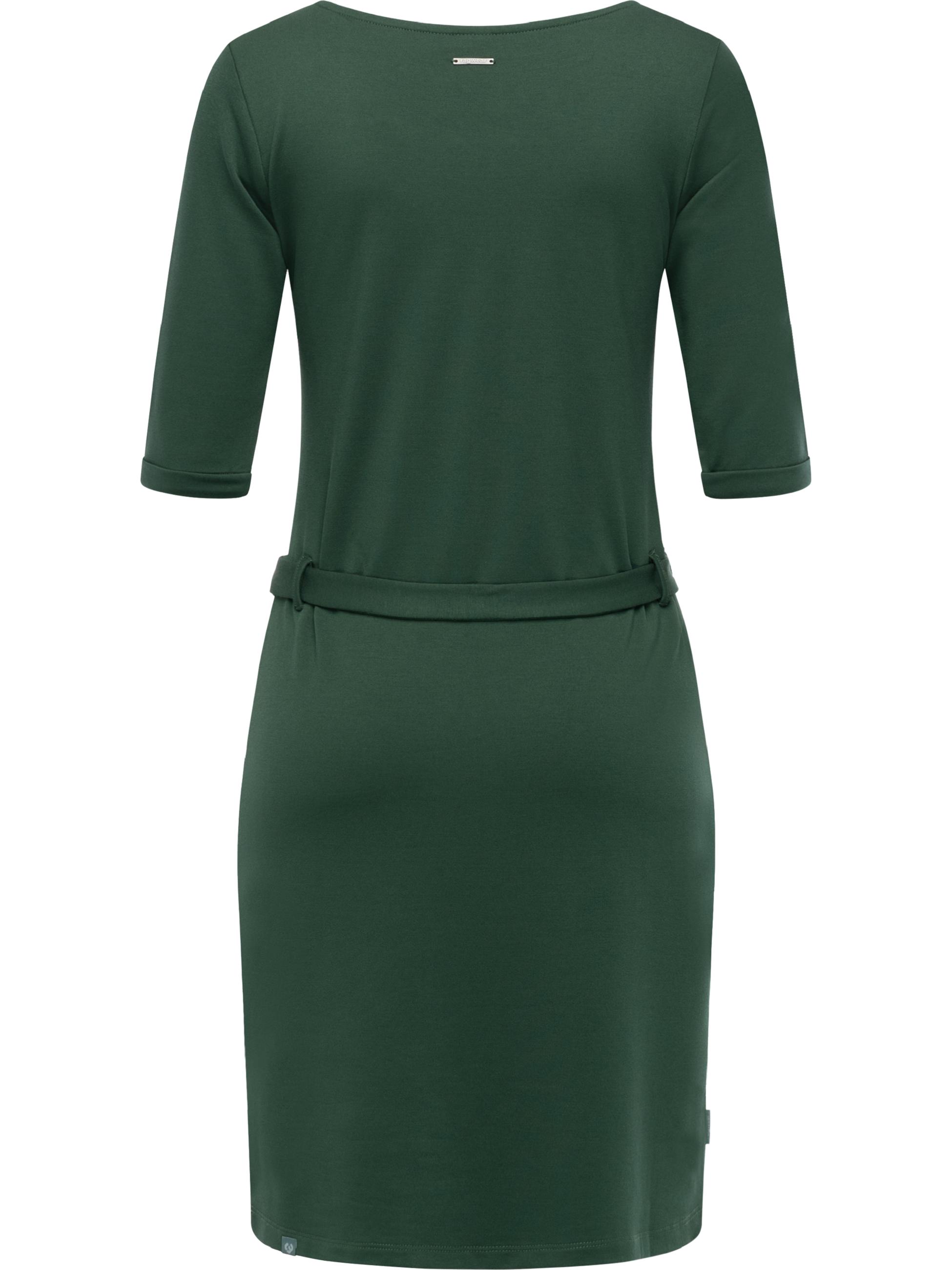 Midikleid mit Taillenband "Kenisha" Pine Green
