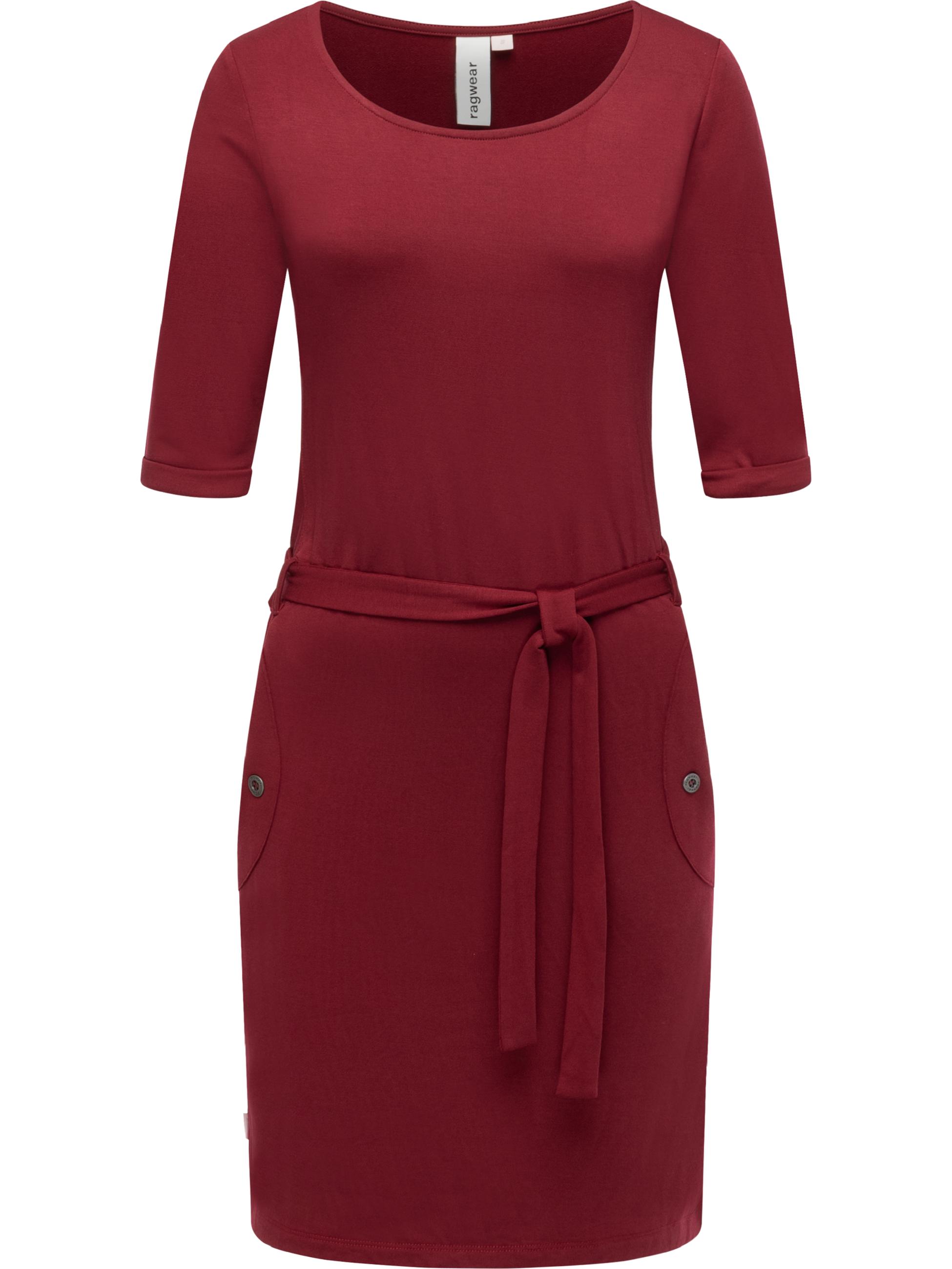 Midikleid mit Taillenband "Kenisha" Wine Red