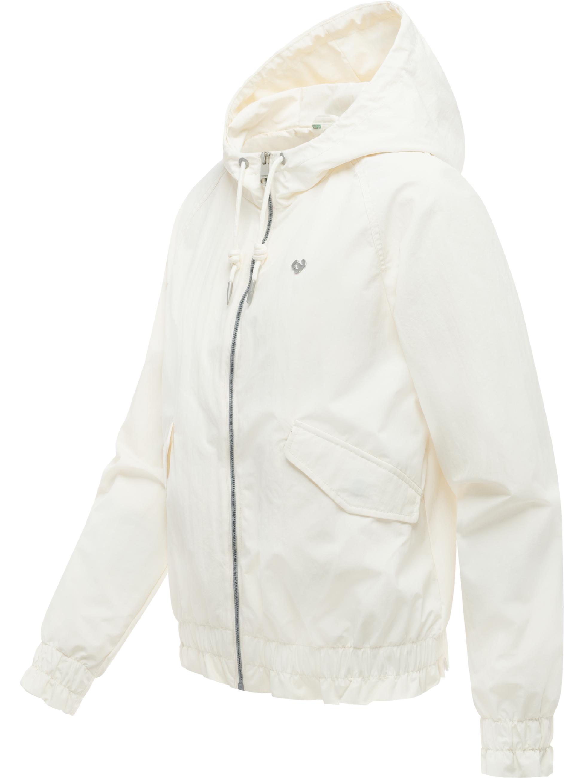 Wasserdichte Übergangsjacke mit Kapuze "Kissi" Ivory