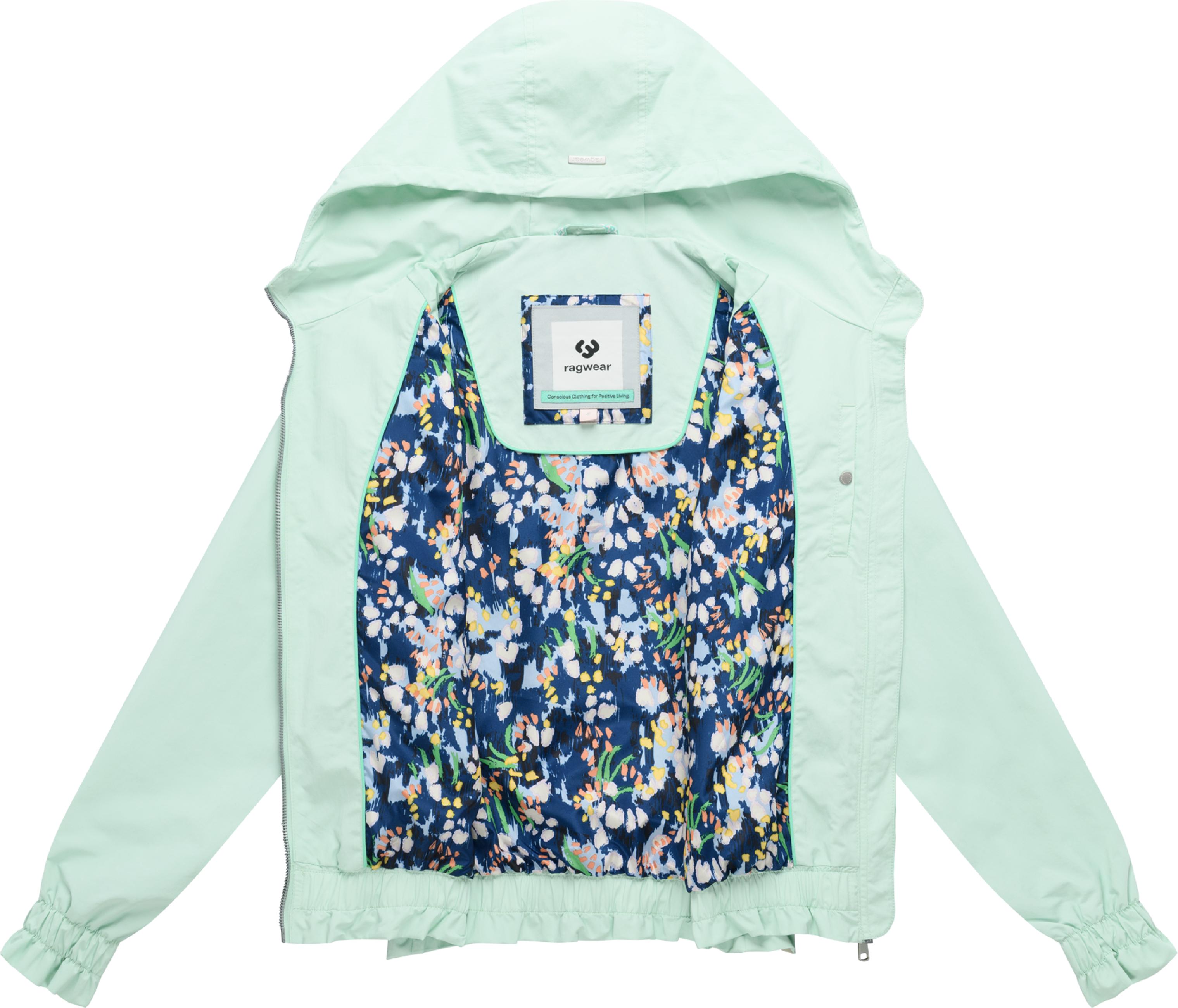 Wasserdichte Übergangsjacke mit Kapuze "Kissi" Mint