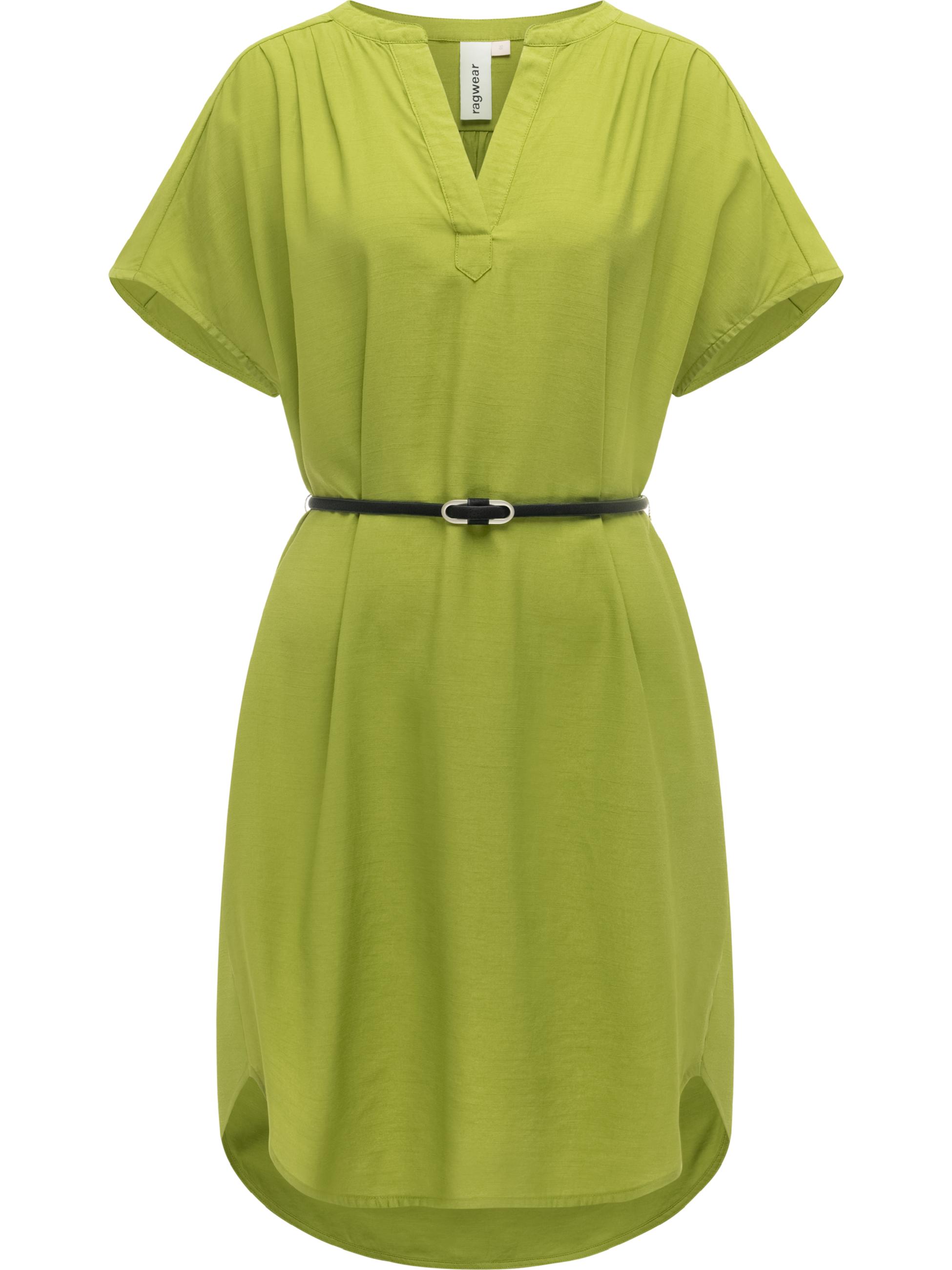 Lockeres Oversize Sommerkleid mit Gürtel "Klarisa" Pistachio