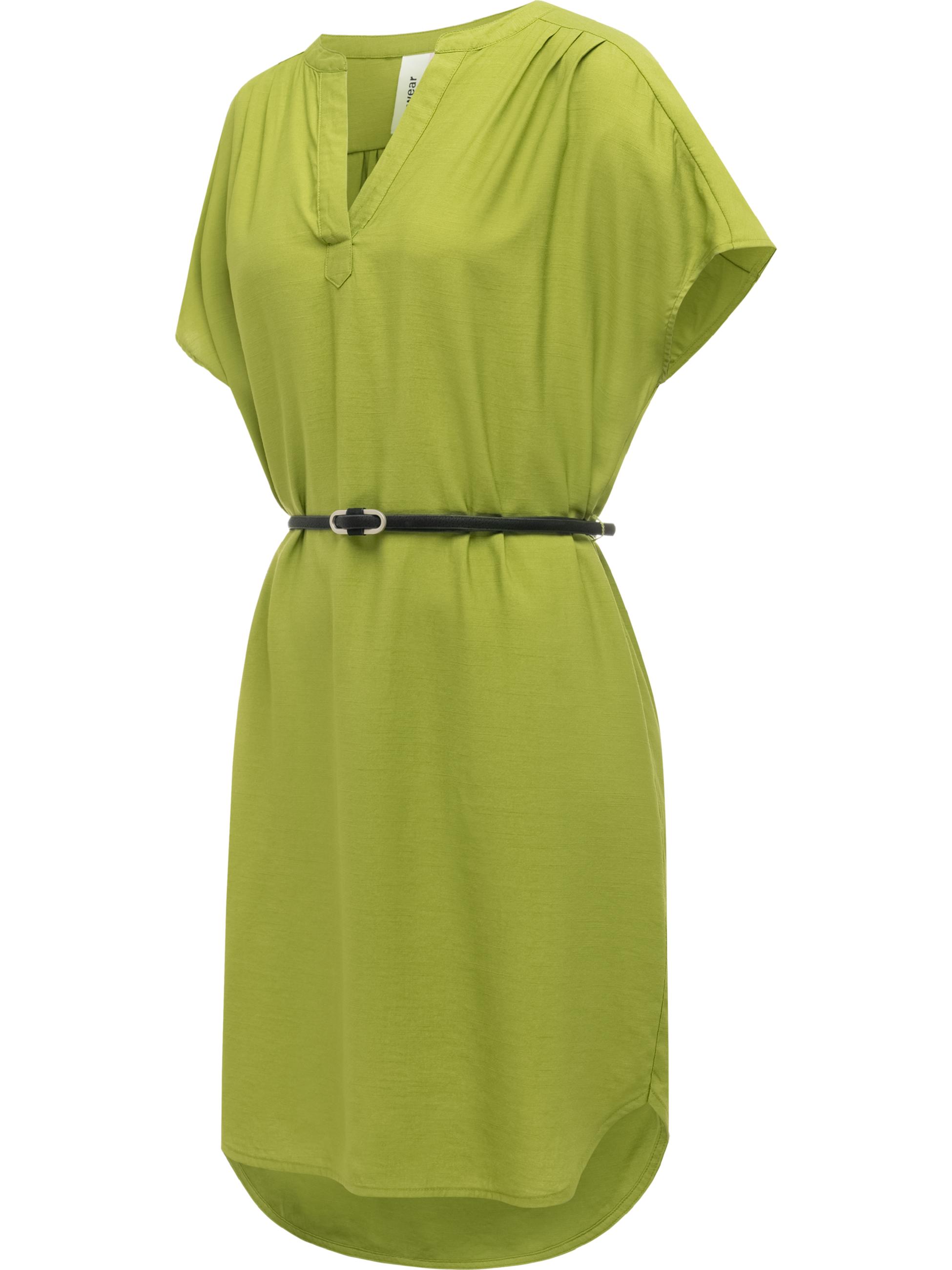 Lockeres Oversize Sommerkleid mit Gürtel "Klarisa" Pistachio