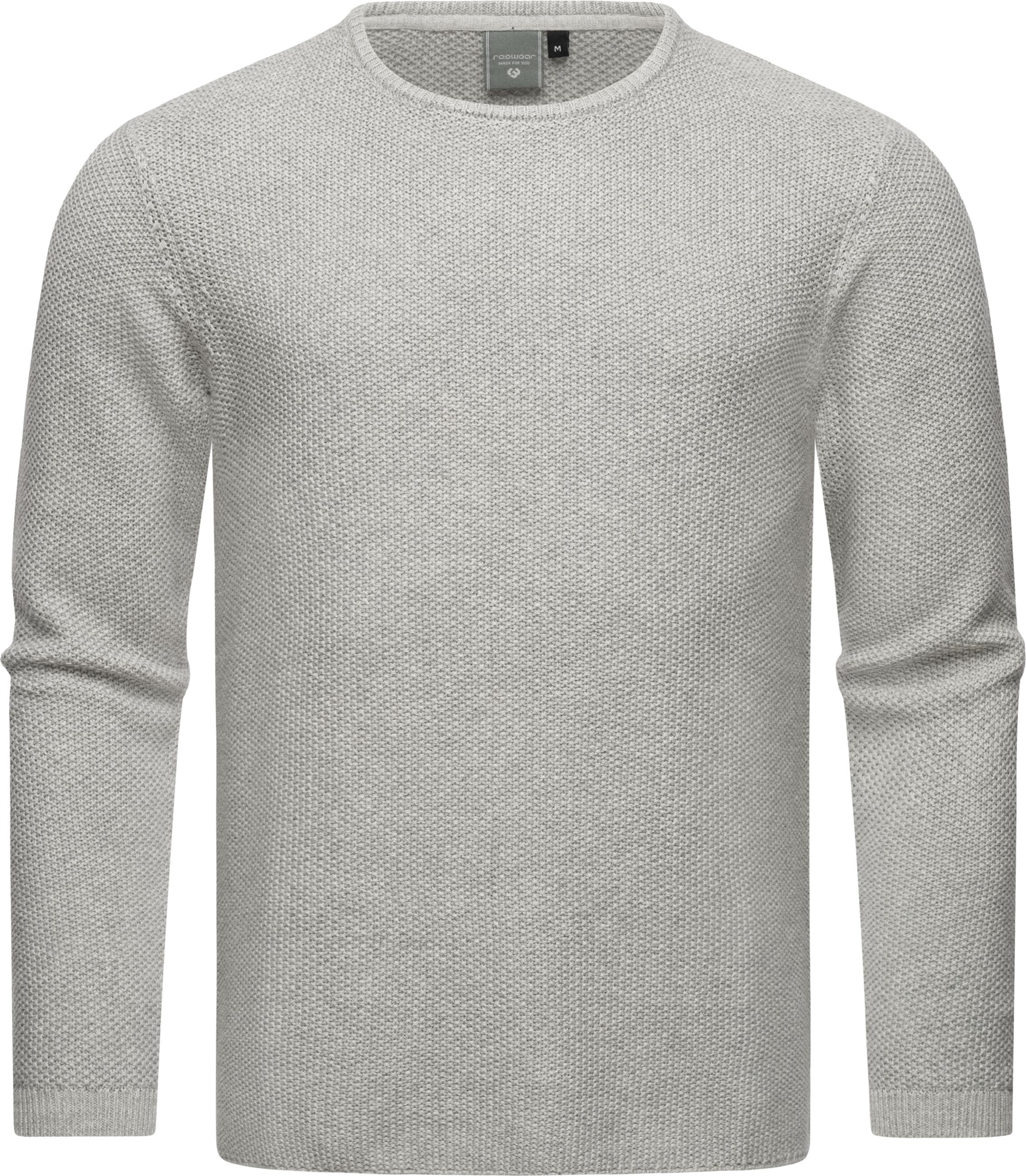 Basic Strickpullover "Knitson" Light Grey