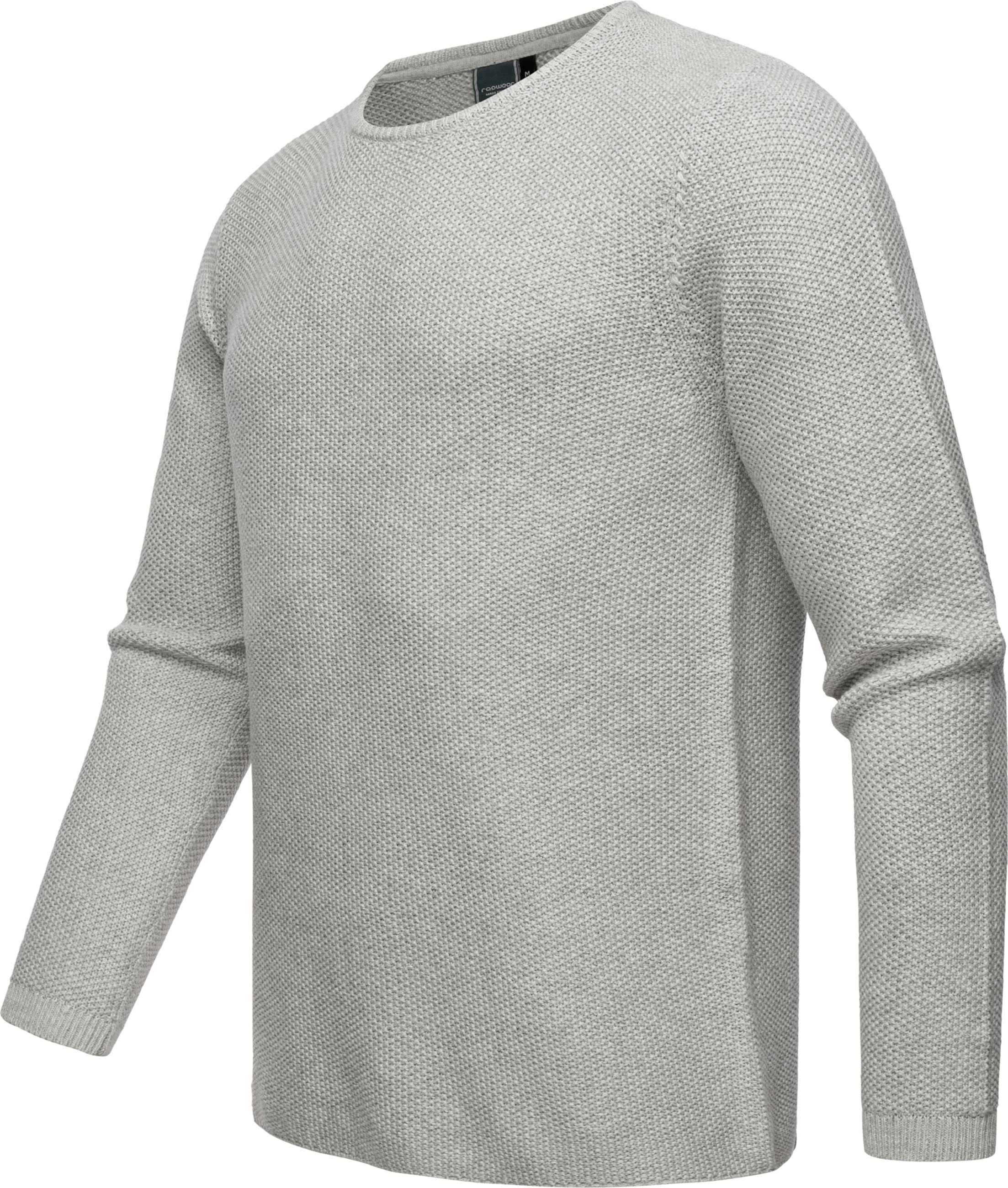 Basic Strickpullover "Knitson" Light Grey