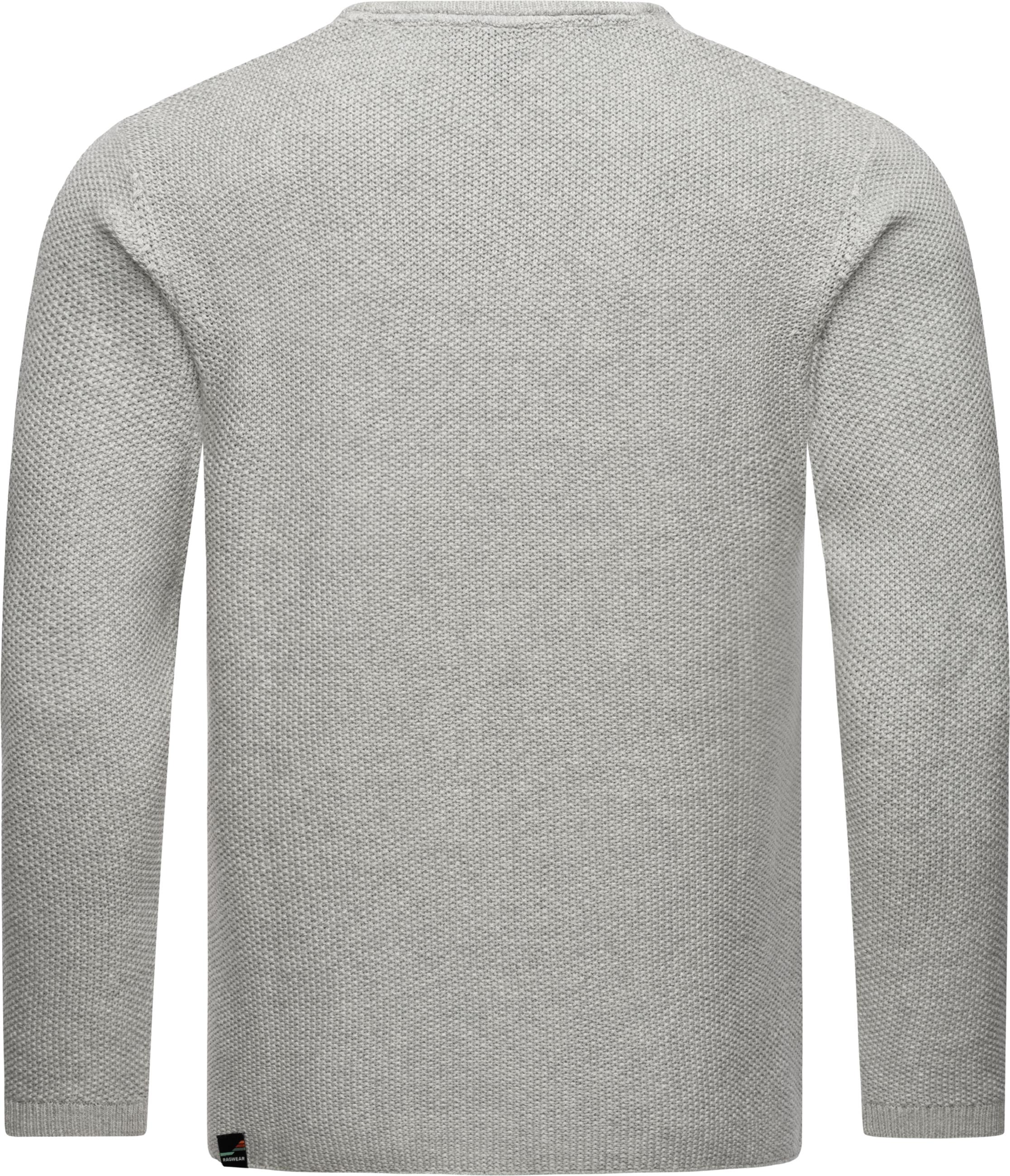 Basic Strickpullover "Knitson" Light Grey