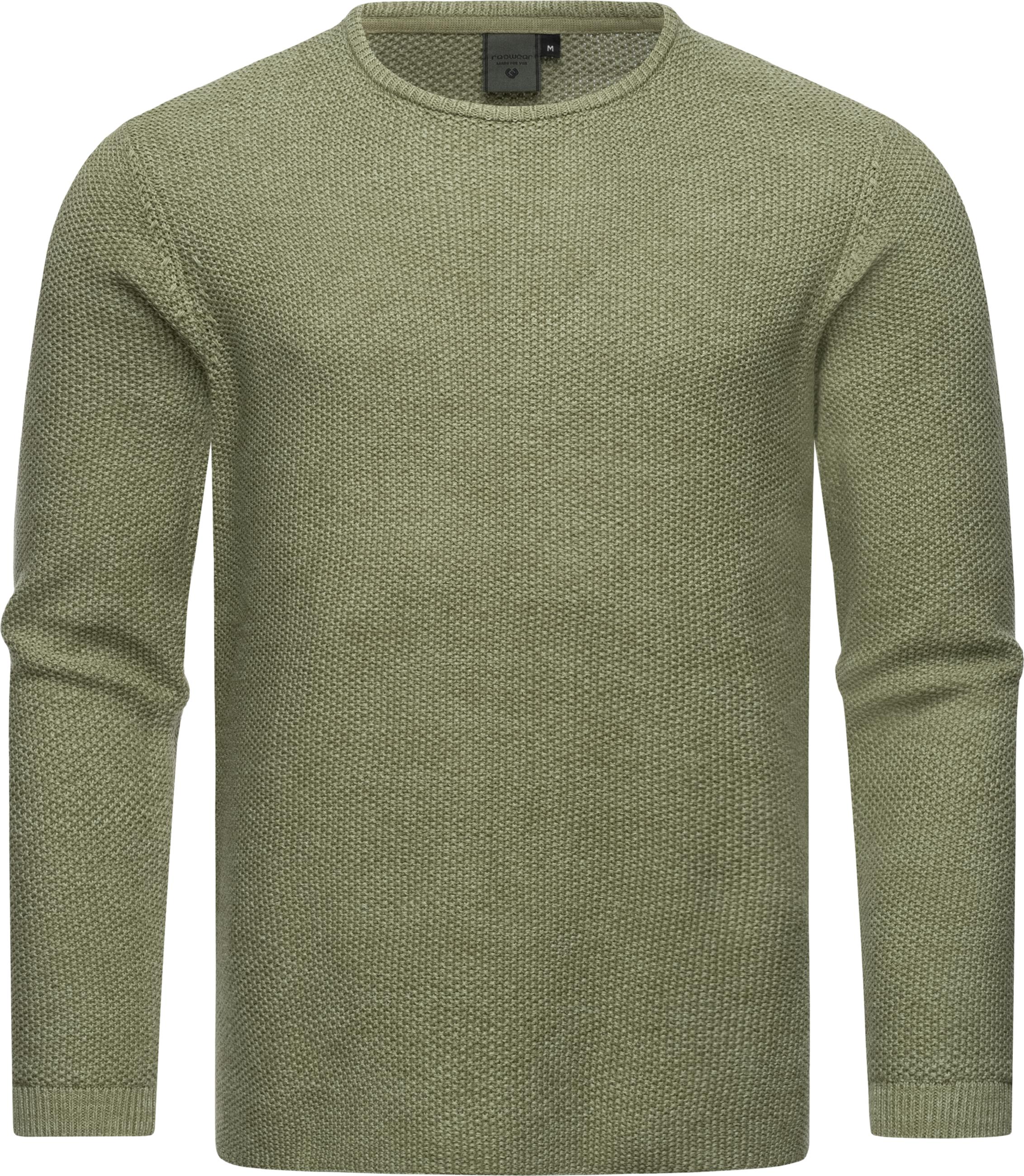 Basic Strickpullover "Knitson" Olive