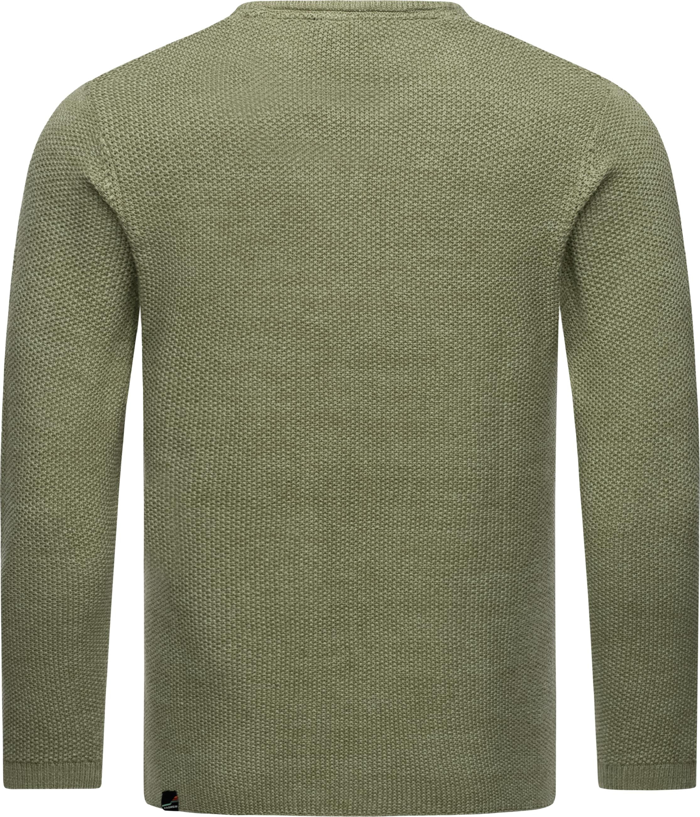 Basic Strickpullover "Knitson" Olive