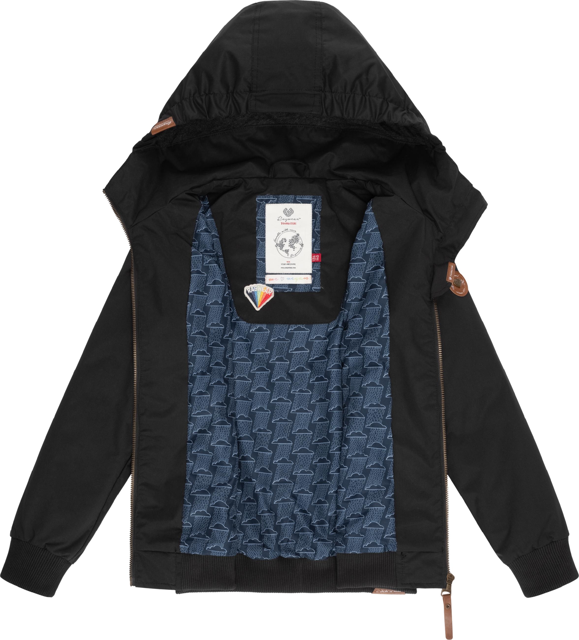 Leichte Übergangsjacke mit Kapuze "Kristla  II" Black