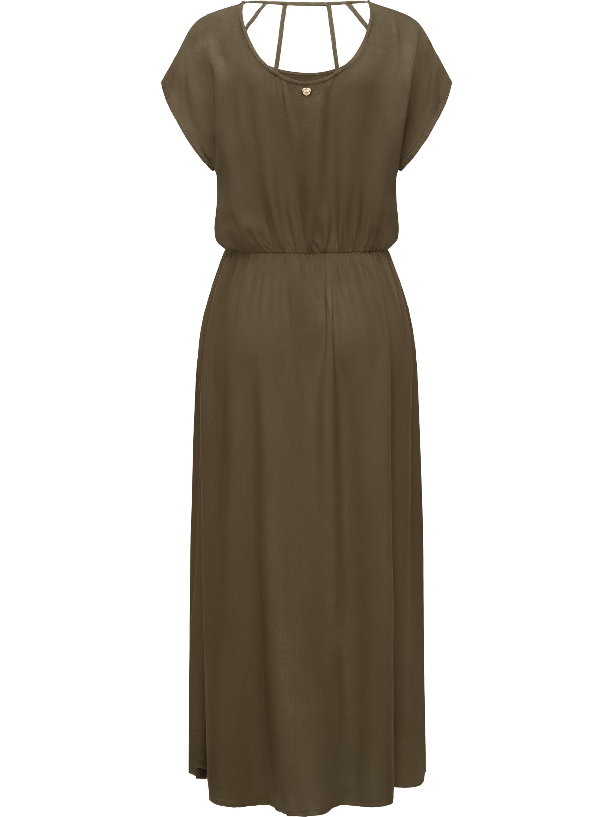 Langes Sommerkleid "Lalline" Olive