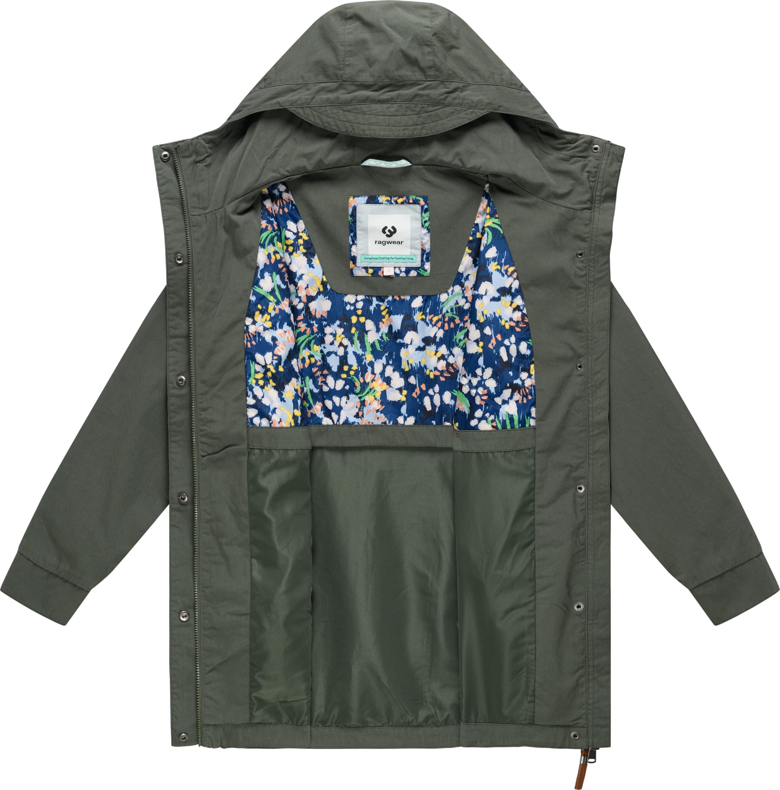 Übergangsparka mit Kapuze "Lamyja B" Dark Olive