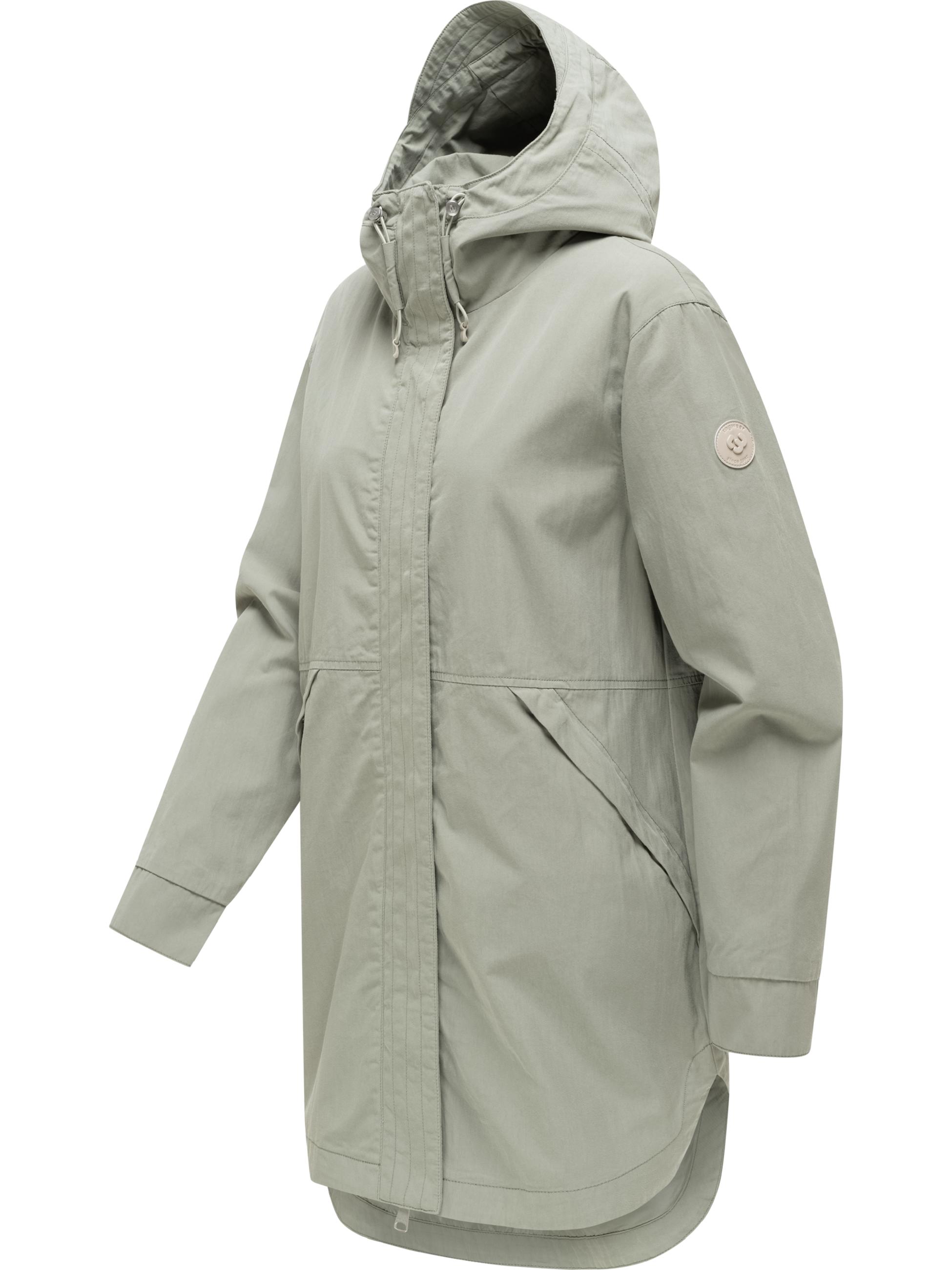 Übergangsparka mit Kapuze "Lamyja B" Dusty Olive